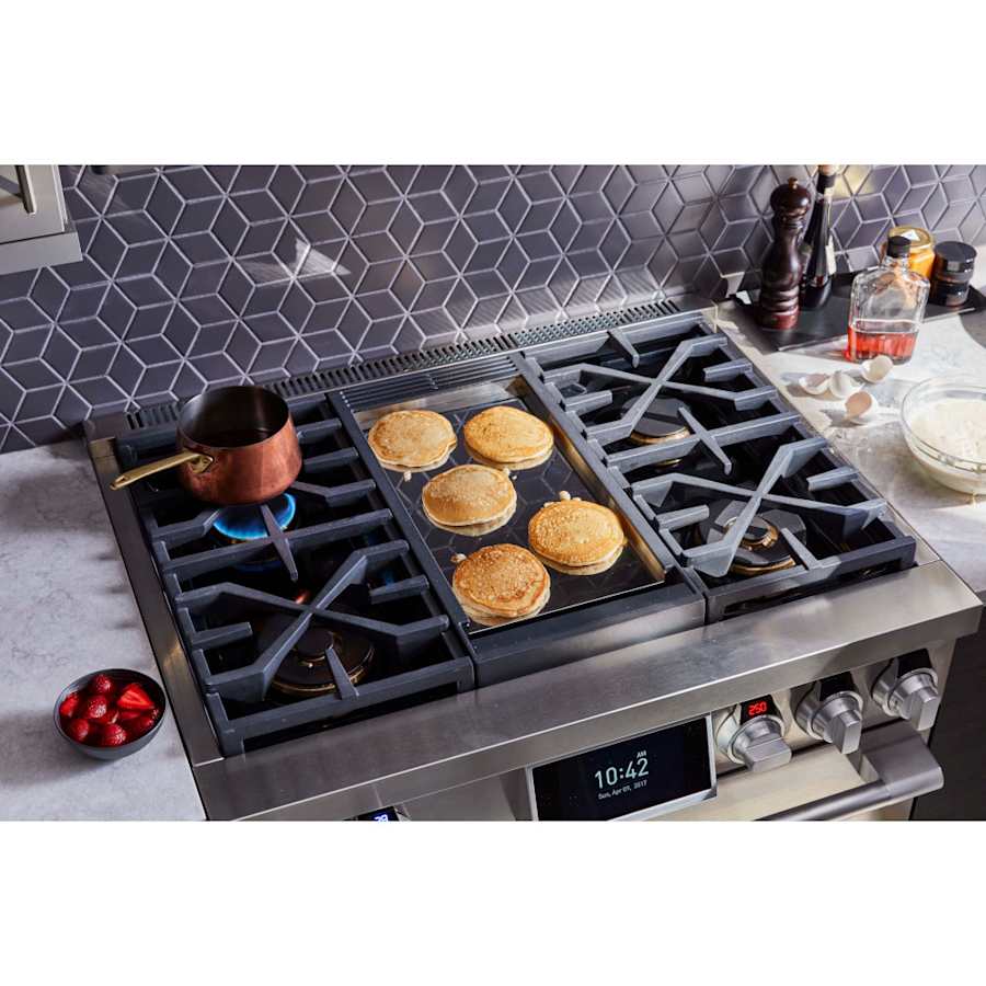 SKS 36" Dual-Fuel Pro Range with Steam-Combi Oven & Griddle, Stainless Steel – SKSDR360GS - Image 2