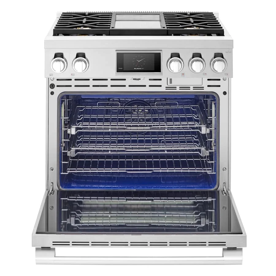 SKS 36" Dual-Fuel Pro Range with Steam-Combi Oven & Griddle, Stainless Steel – SKSDR360GS - Image 3