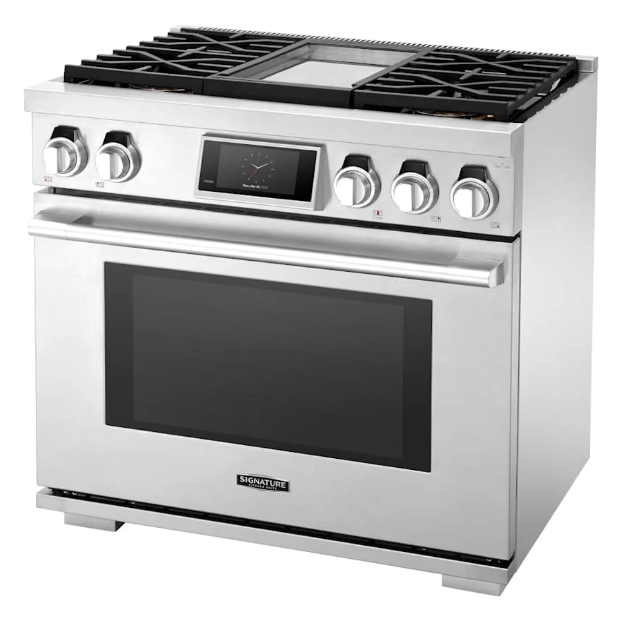 SKS 36" Gas Pro Range with 4 Burners & Griddle, Stainless Steel – SKSGR360GS - Image 2