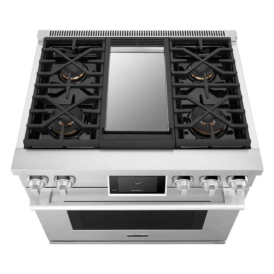 SKS 36" Gas Pro Range with 4 Burners & Griddle, Stainless Steel – SKSGR360GS - Image 3
