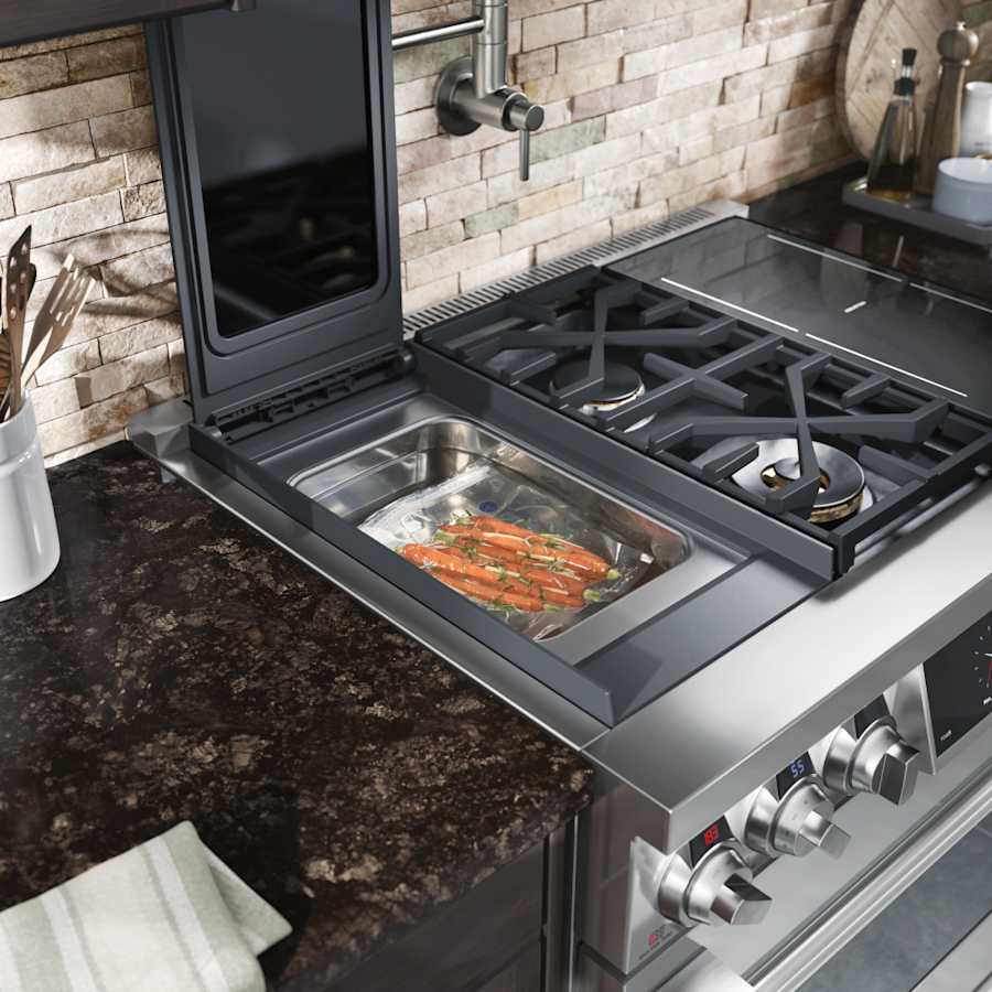SKS 48" Dual-Fuel Pro Range with Sous Vide & Induction, Stainless Steel – SKSDR480SIS - Image 2