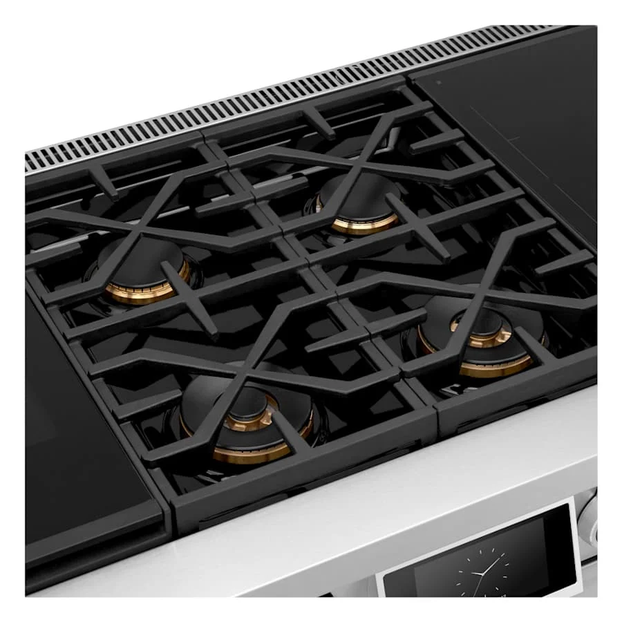 SKS 48" Dual-Fuel Pro Range with Sous Vide & Induction, Stainless Steel – SKSDR480SIS - Image 4