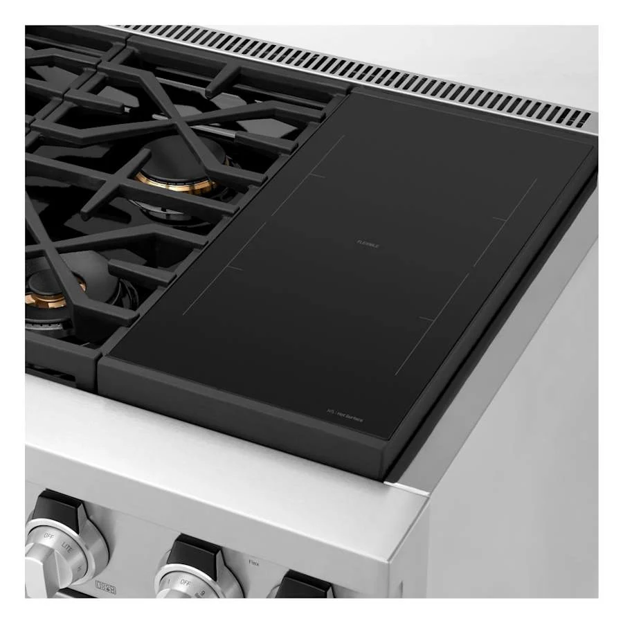 SKS 48" Dual-Fuel Pro Range with Sous Vide & Induction, Stainless Steel – SKSDR480SIS - Image 5