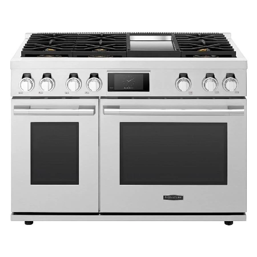 SKS 48" Gas Pro Range with 6 Burners & Griddle, Stainless Steel – SKSGR480GS