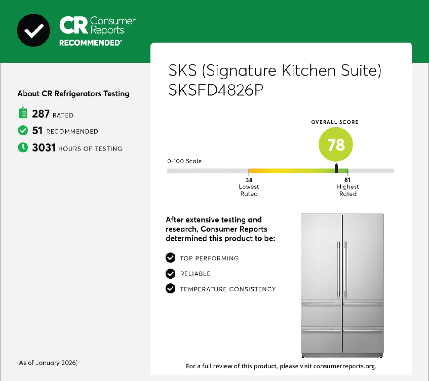 SKS 48-inch Built-in French Door Refrigerator, Pre-assembled – SKSFD4826MT - Image 7
