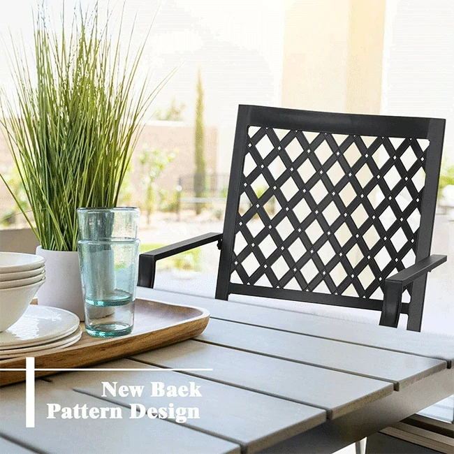 Sophia & William Outdoor Gas Fire Pit Table Set W/ Cushioned Swivel Dining Chairs, 5PCS - Image 5