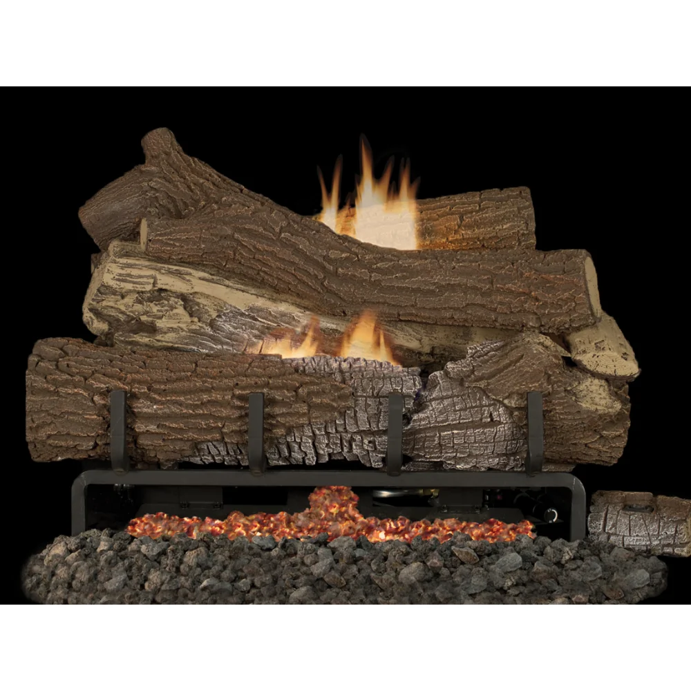 Superior Mega-Flame Giant Timbers, Concrete Vent-Free Gas Log Set - LMF-GTA