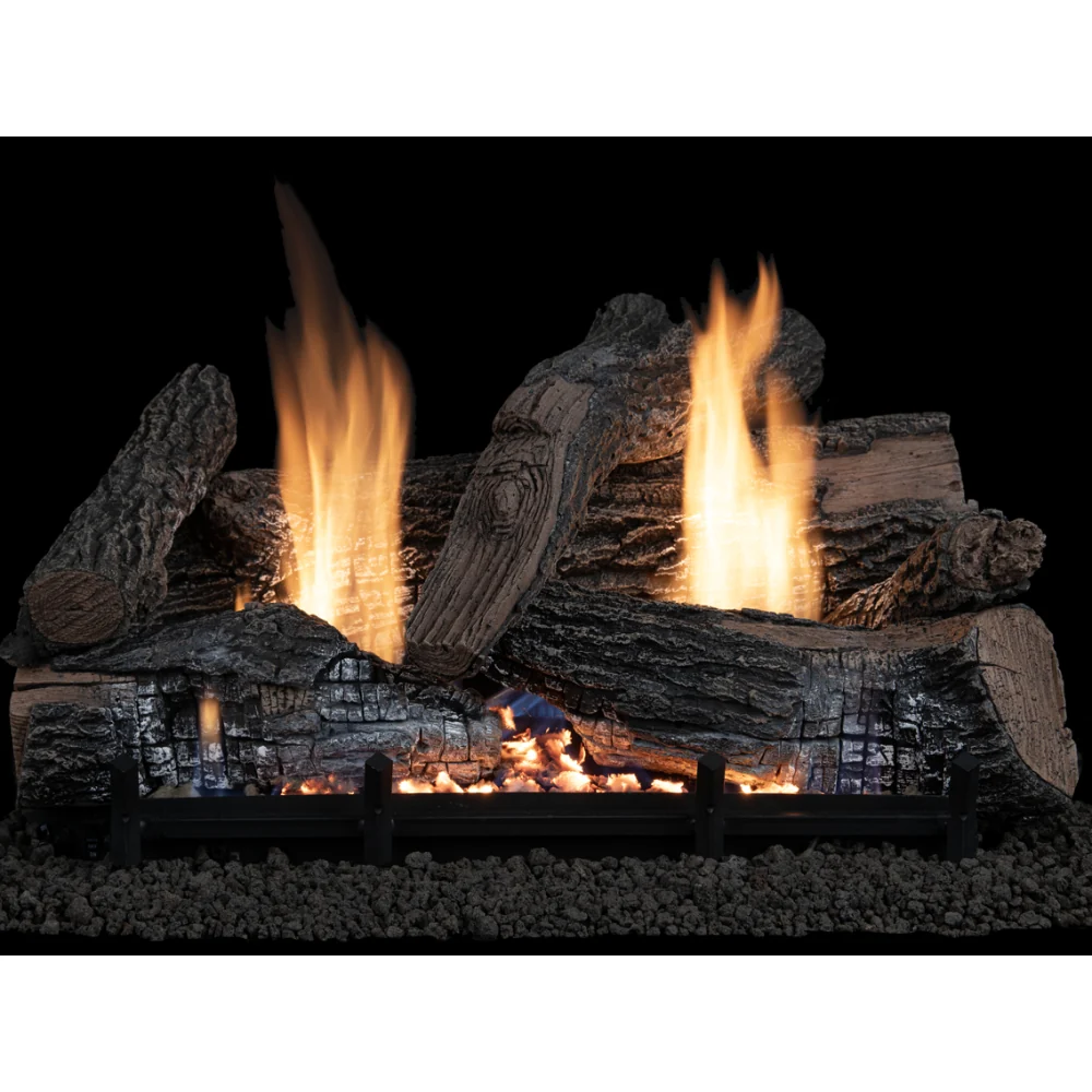 Superior Nature-Flame Granite Ridge, Concrete Vent-Free Gas Log Set - LNF-GR