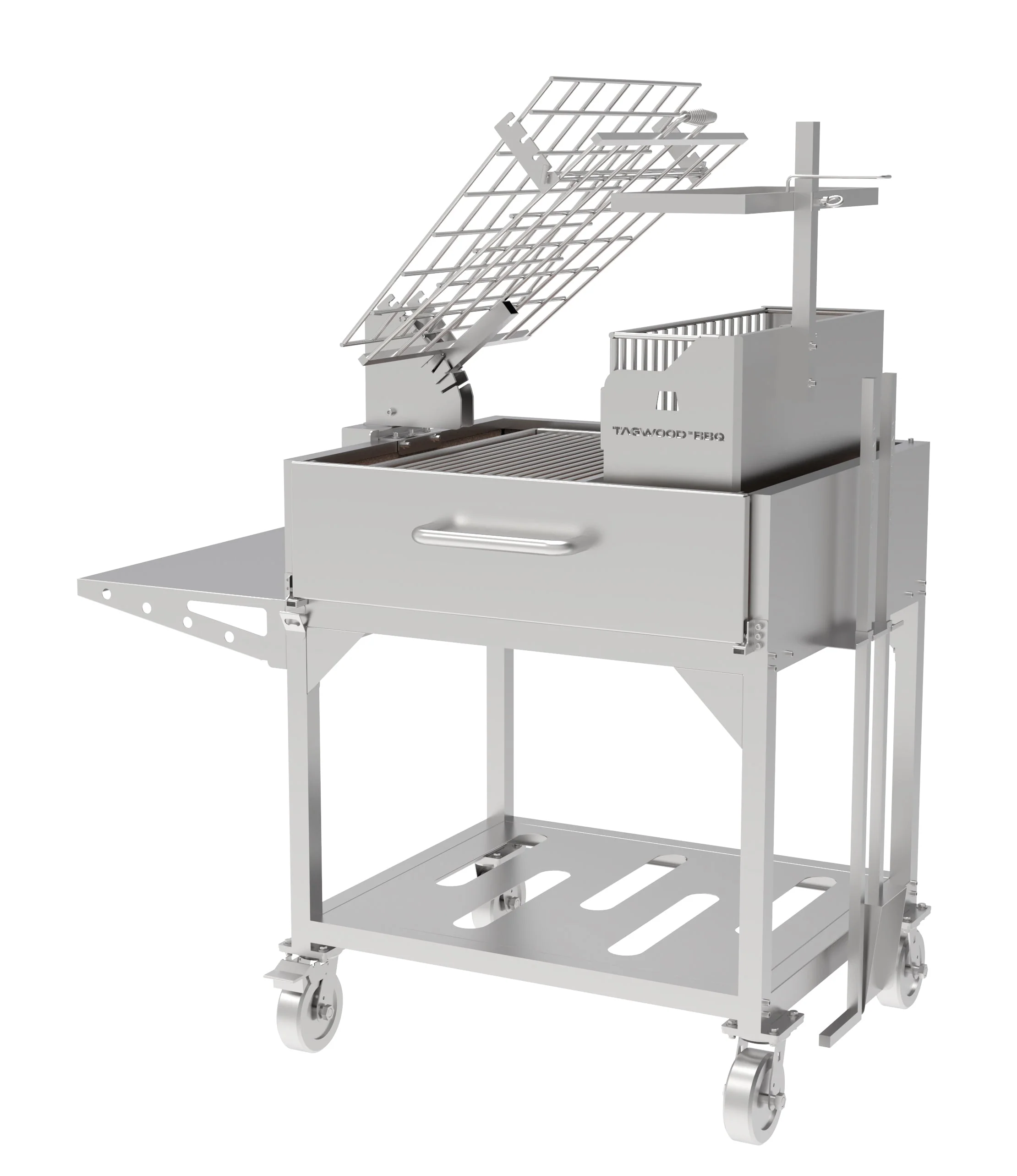 Tagwood BBQ Argentine Clamp Grill with firebox | BBQ33SS -- - Image 14
