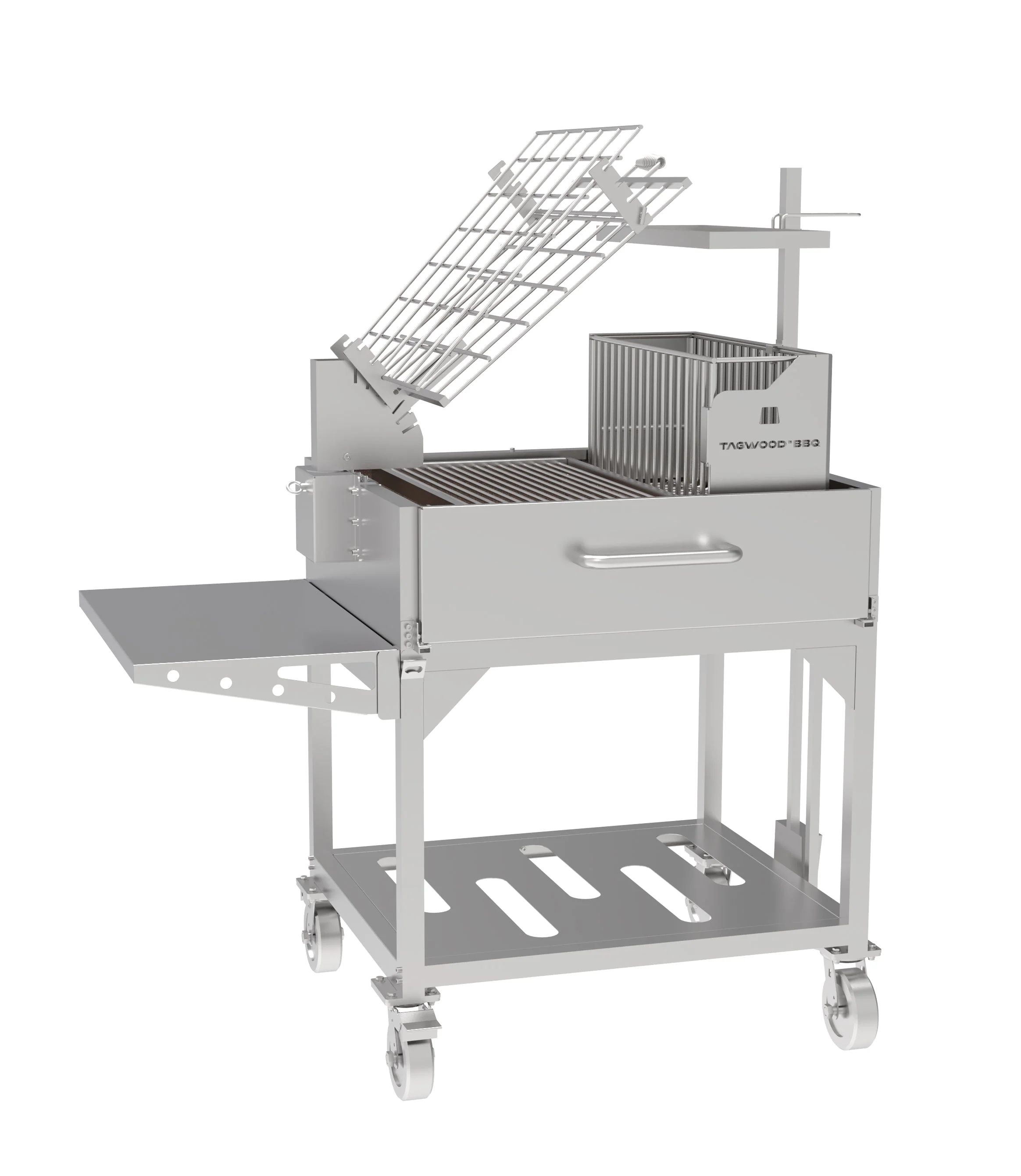 Tagwood BBQ Argentine Clamp Grill with firebox | BBQ33SS -- - Image 15