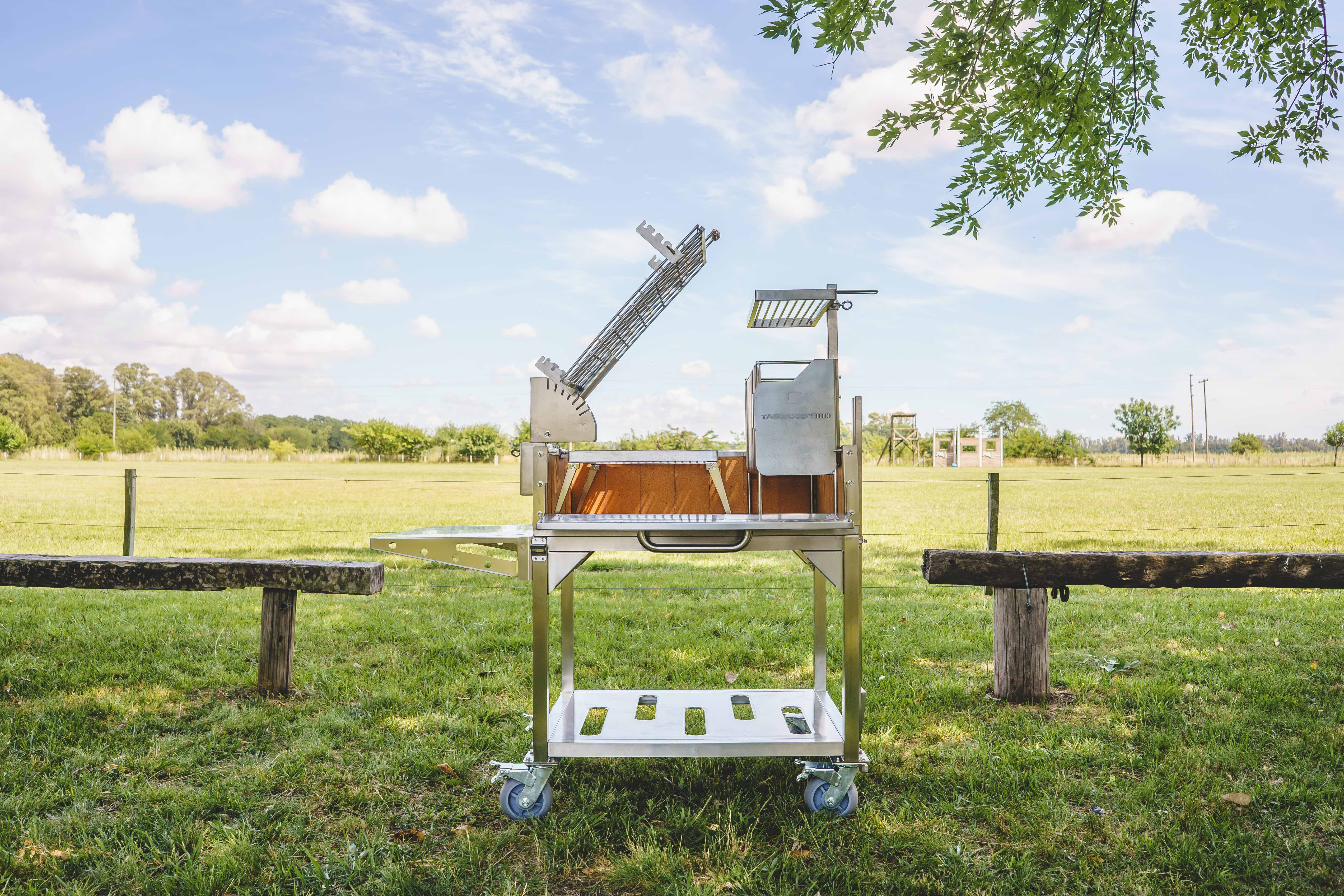 Tagwood BBQ Argentine Clamp Grill with firebox | BBQ33SS -- - Image 5