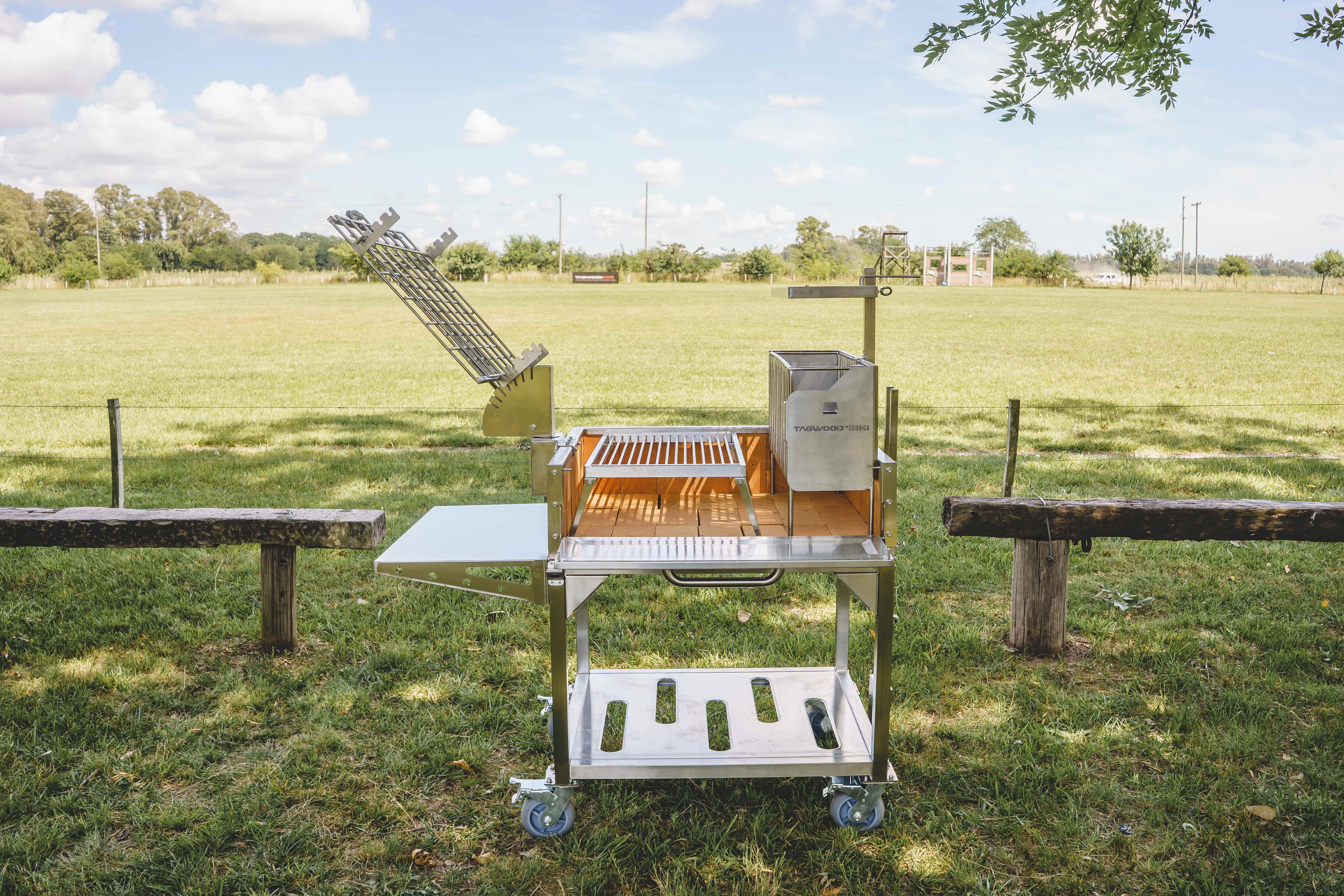 Tagwood BBQ Argentine Clamp Grill with firebox | BBQ33SS -- - Image 7