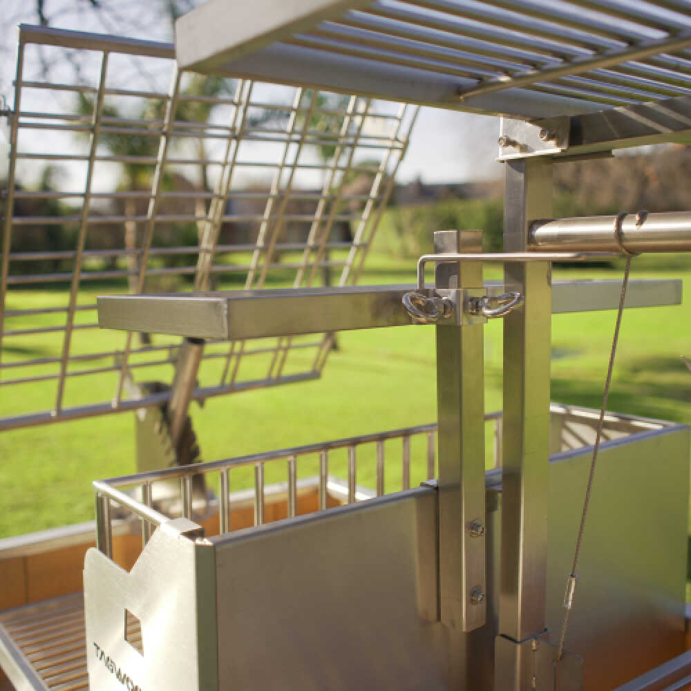 Tagwood BBQ Argentine Santa Maria Wood Fire & Charcoal Gaucho Grill, 91" [BBQ26SS] - Image 12