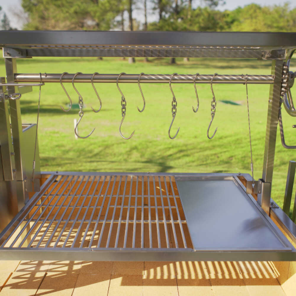 Tagwood BBQ Argentine Santa Maria Wood Fire & Charcoal Gaucho Grill, 91" [BBQ26SS] - Image 13