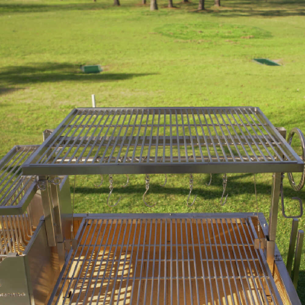 Tagwood BBQ Argentine Santa Maria Wood Fire & Charcoal Gaucho Grill, 91" [BBQ26SS] - Image 16