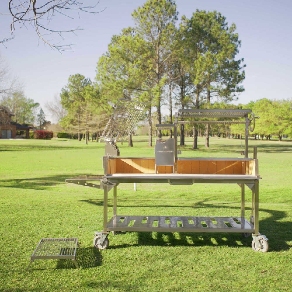 Tagwood BBQ Argentine Santa Maria Wood Fire & Charcoal Gaucho Grill, 91" [BBQ26SS] - Image 4