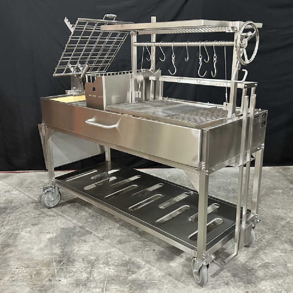 Tagwood BBQ Argentine Santa Maria Wood Fire & Charcoal Gaucho Grill, 91" [BBQ26SS] - Image 6