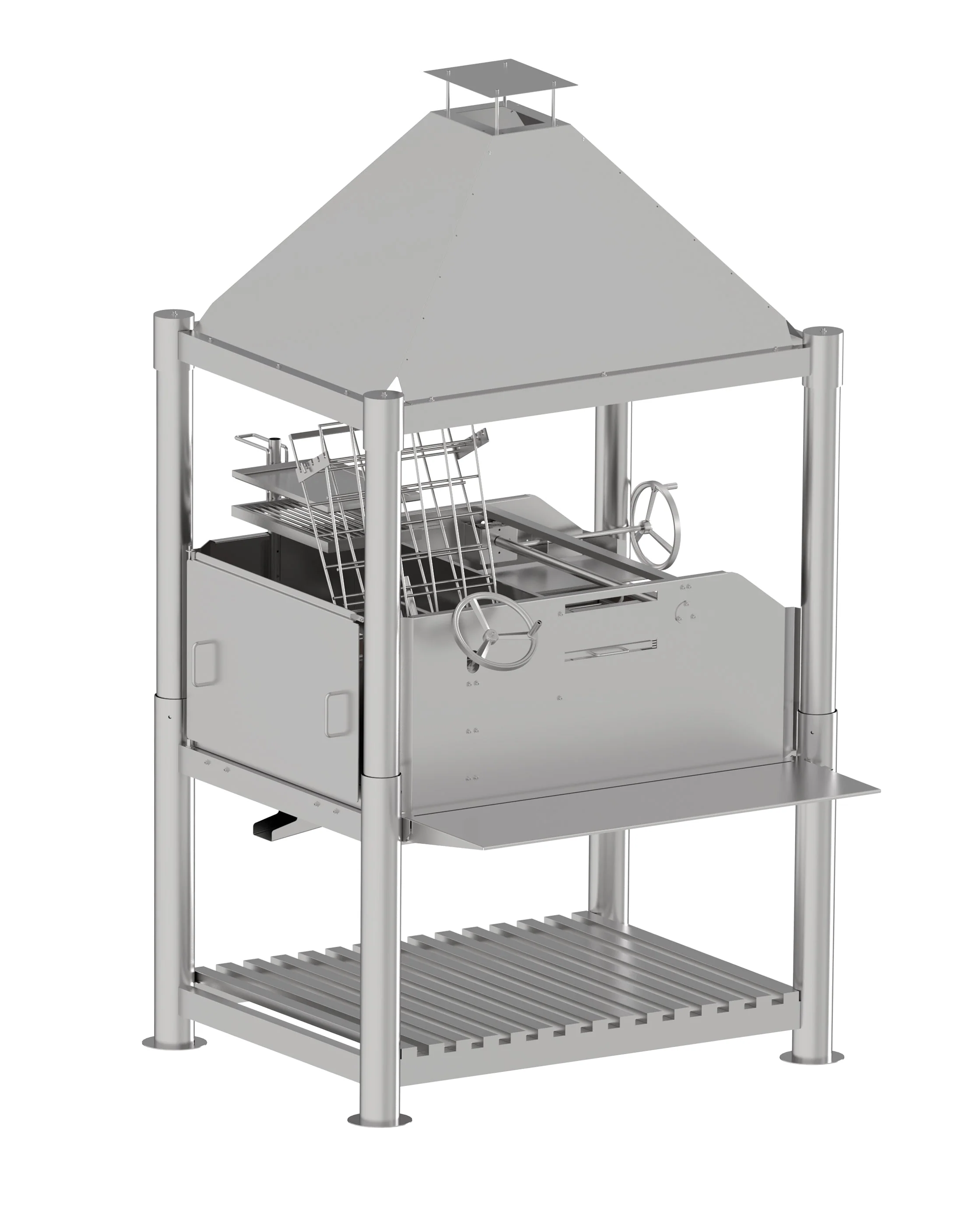 Tagwood BBQ Argentine Santa Maria Wood Fire & Charcoal Gaucho Grill all Stainless Steel | BBQ12SS - Image 11