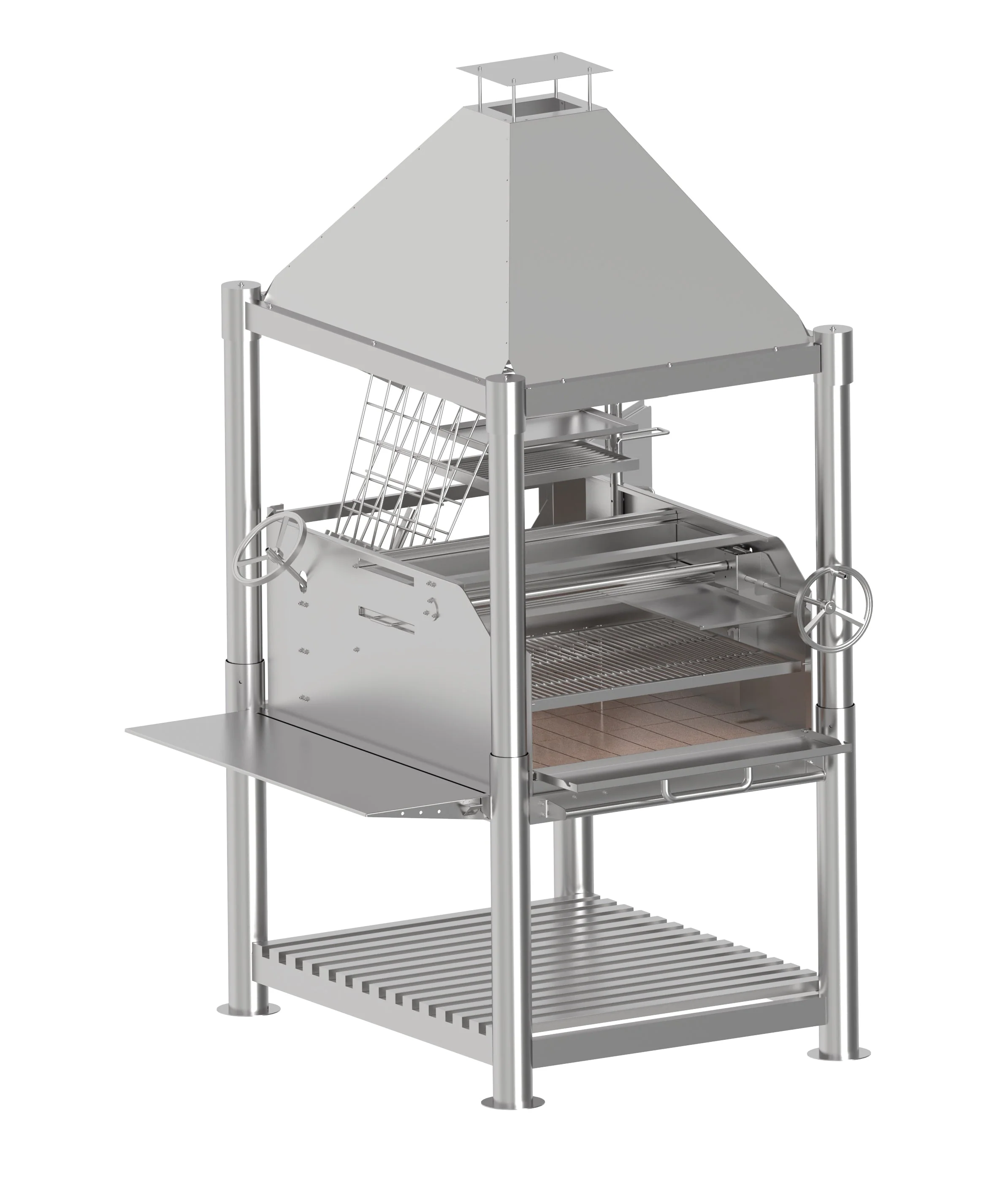 Tagwood BBQ Argentine Santa Maria Wood Fire & Charcoal Gaucho Grill all Stainless Steel | BBQ12SS - Image 12