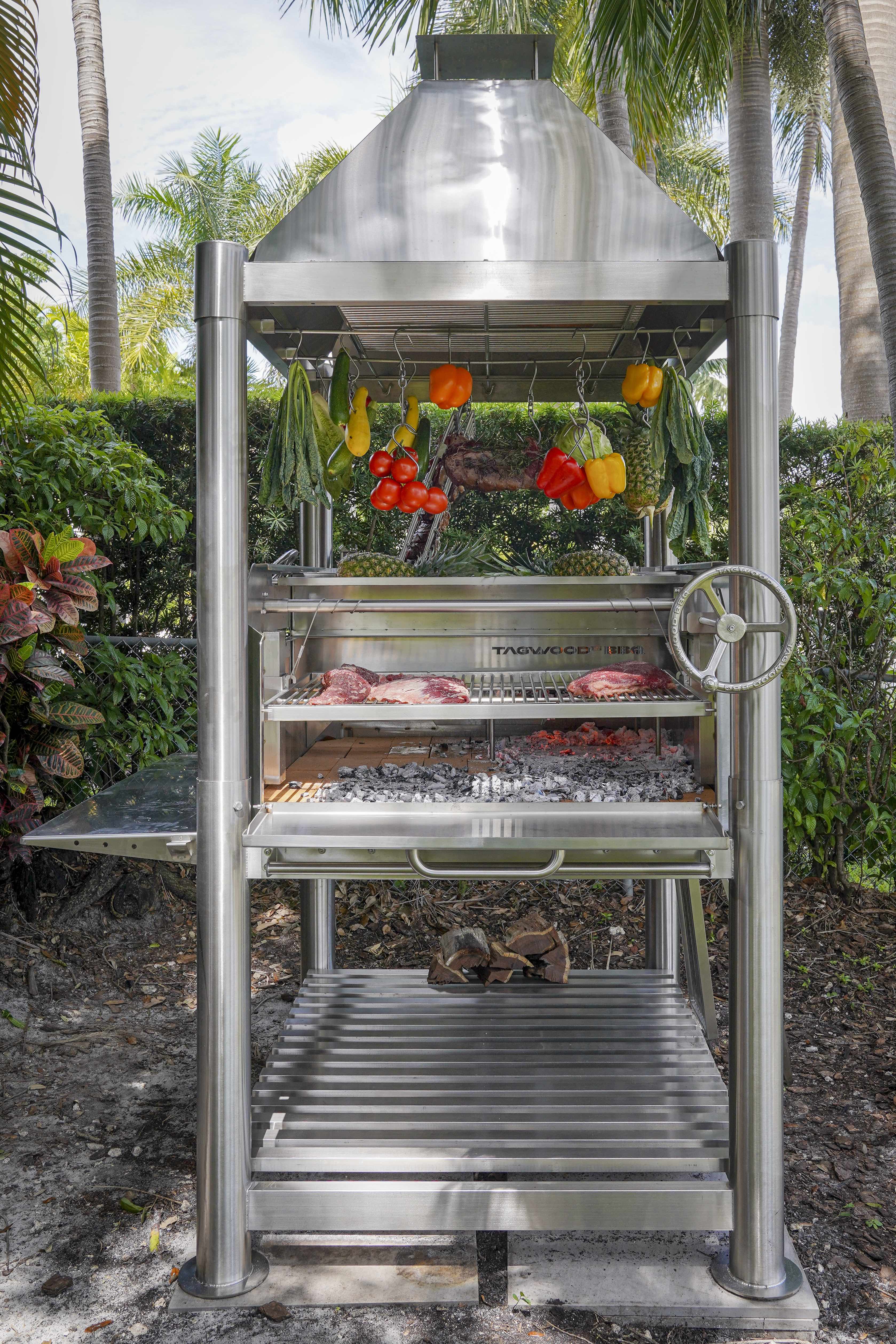 Tagwood BBQ Argentine Santa Maria Wood Fire & Charcoal Gaucho Grill all Stainless Steel | BBQ12SS - Image 4