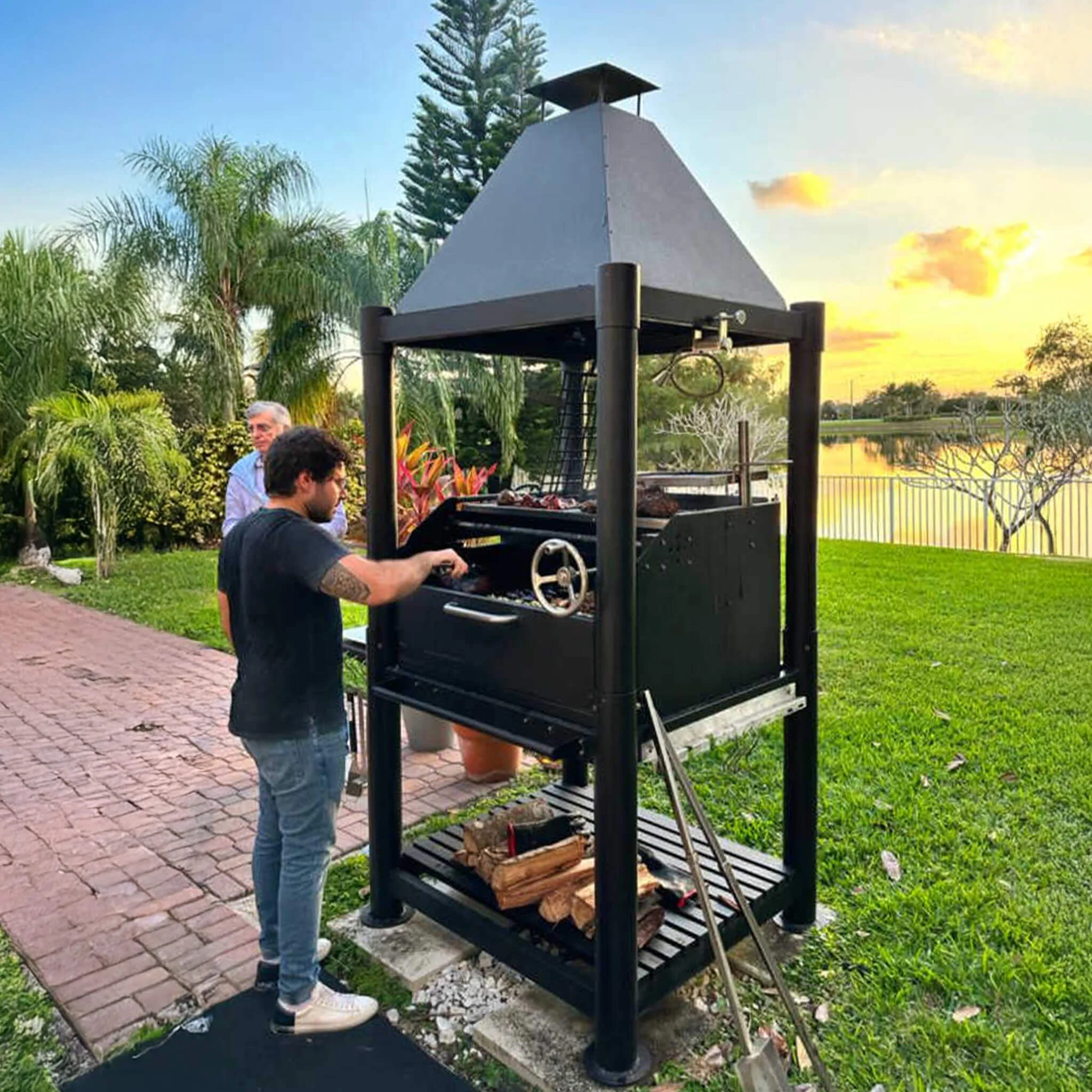 Tagwood BBQ Argentine Santa Maria Wood Fire & Charcoal Gaucho Grill [BBQ02SIB] - Image 3