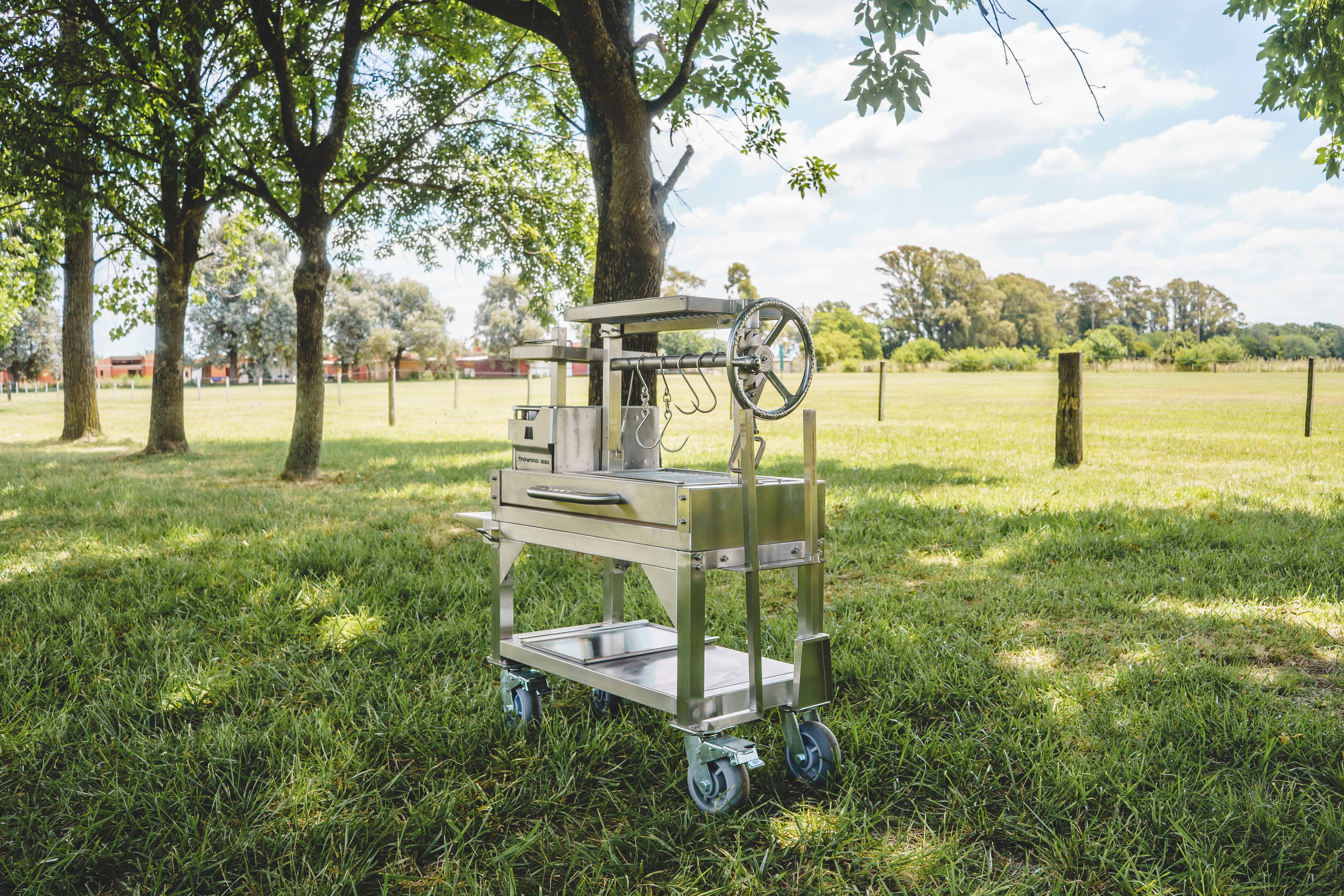Tagwood BBQ Argentine Santa Maria Wood Fire & Charcoal Gaucho Grill | BBQ03SS MINI - - Image 2