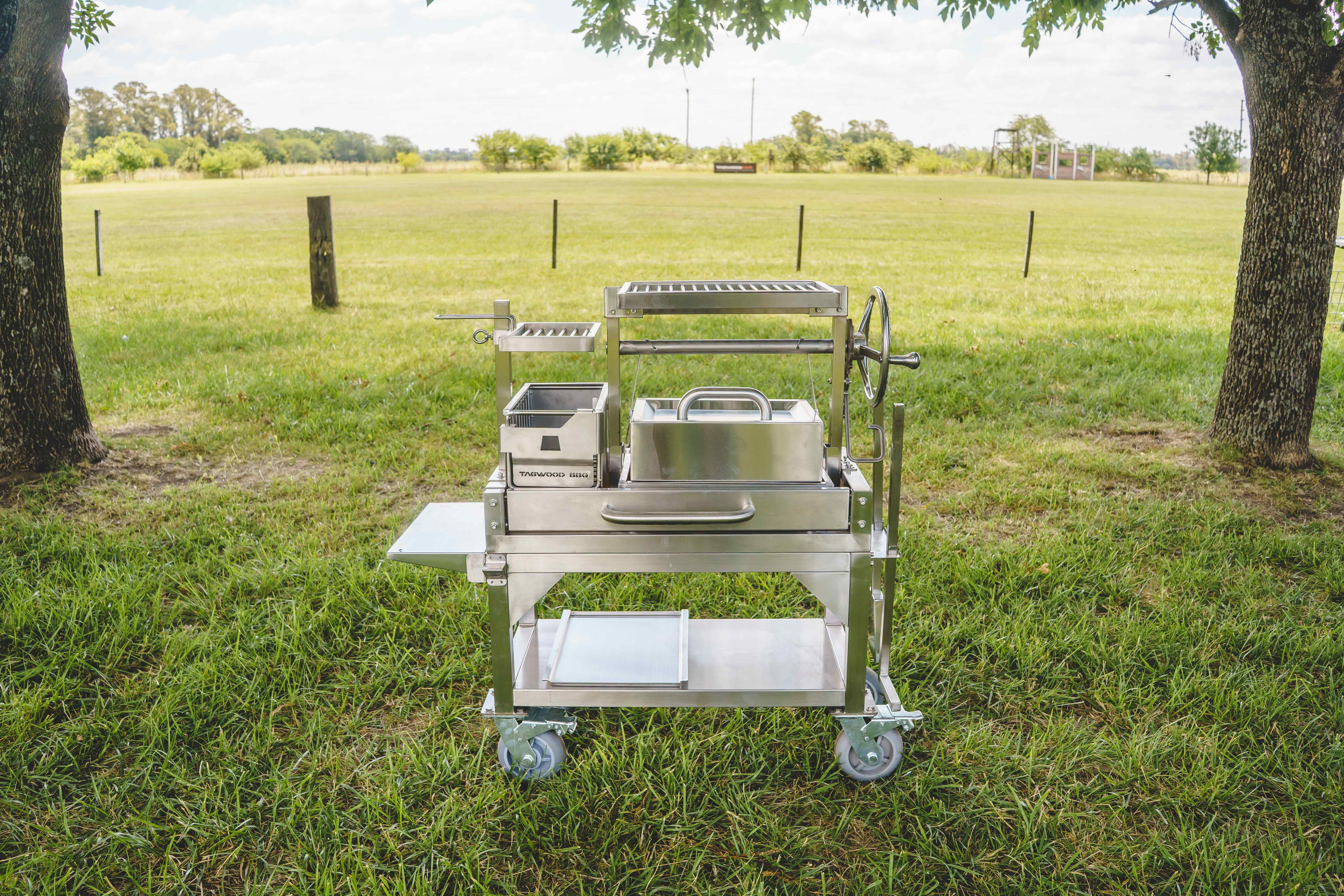 Tagwood BBQ Argentine Santa Maria Wood Fire & Charcoal Gaucho Grill | BBQ03SS MINI - - Image 9