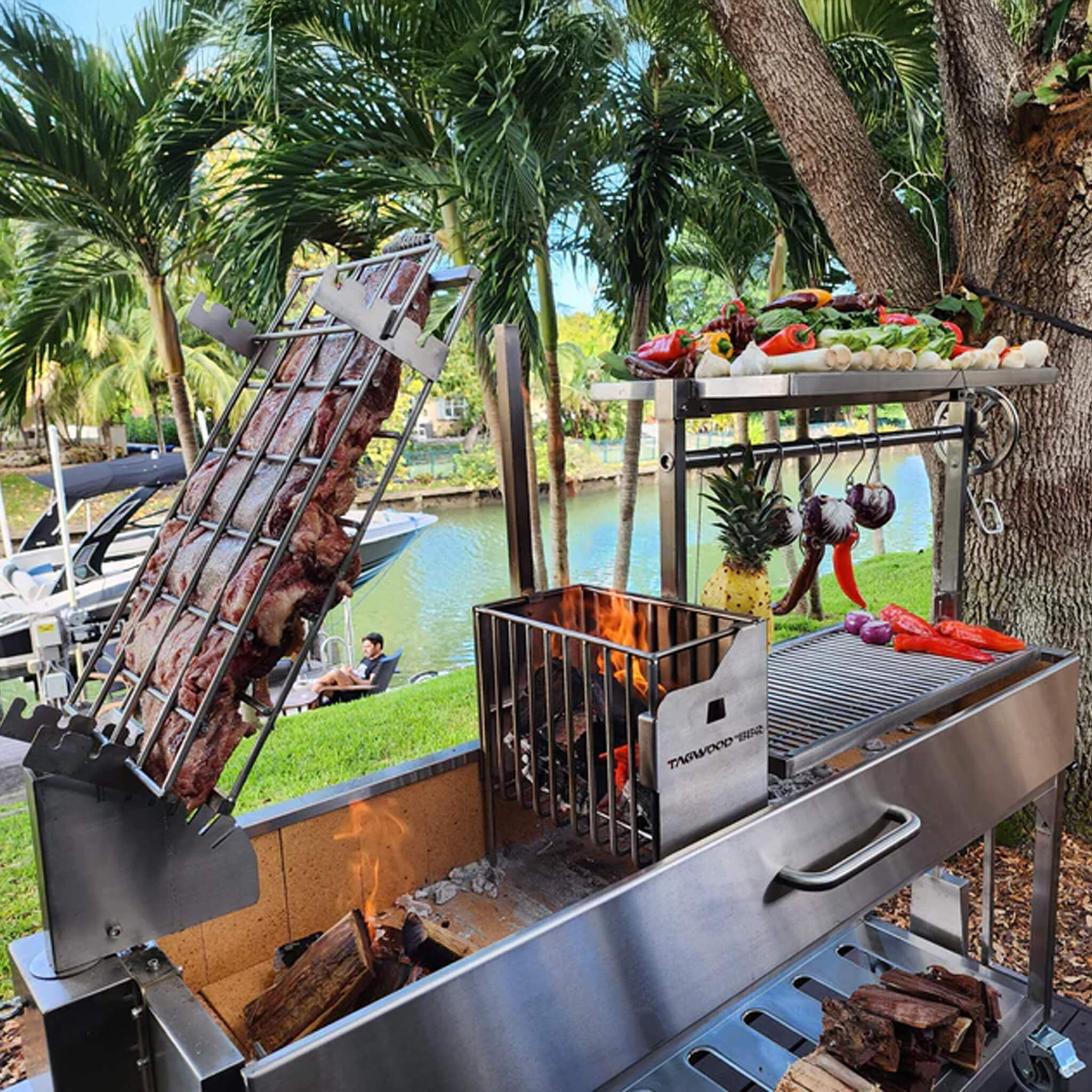 Tagwood BBQ Argentine Santa Maria Wood Fire & Charcoal Gaucho Grill [BBQ06SS] - Image 13