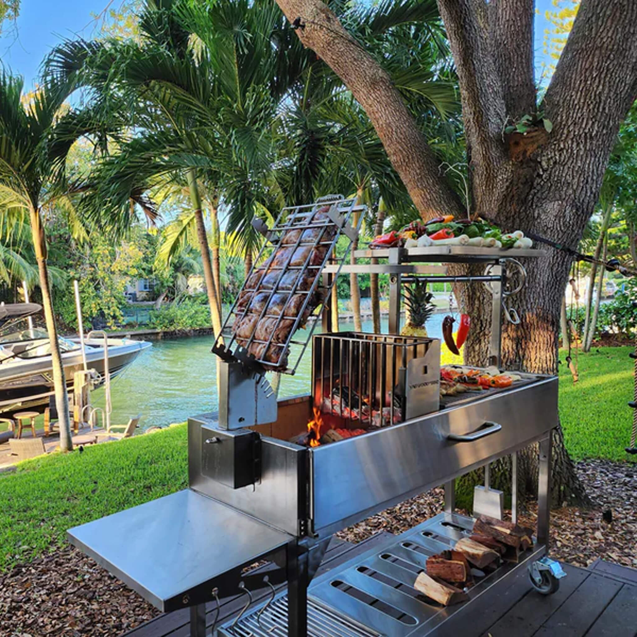 Tagwood BBQ Argentine Santa Maria Wood Fire & Charcoal Gaucho Grill [BBQ06SS] - Image 5