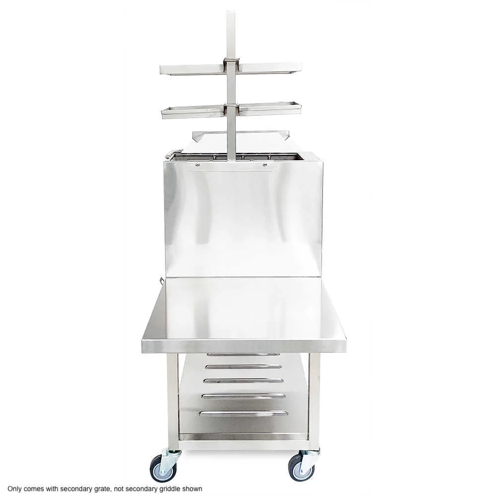 Tagwood BBQ Argentine Santa Maria Wood Fire & Charcoal Gaucho Grill With Top Lid [BBQ01SS] - Image 10