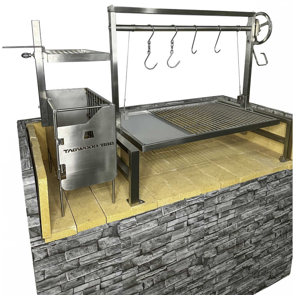 Tagwood BBQ Argentine Santa Maria Wood Fire & Charcoal Grill, 40" [BBQ09SS] - Image 13