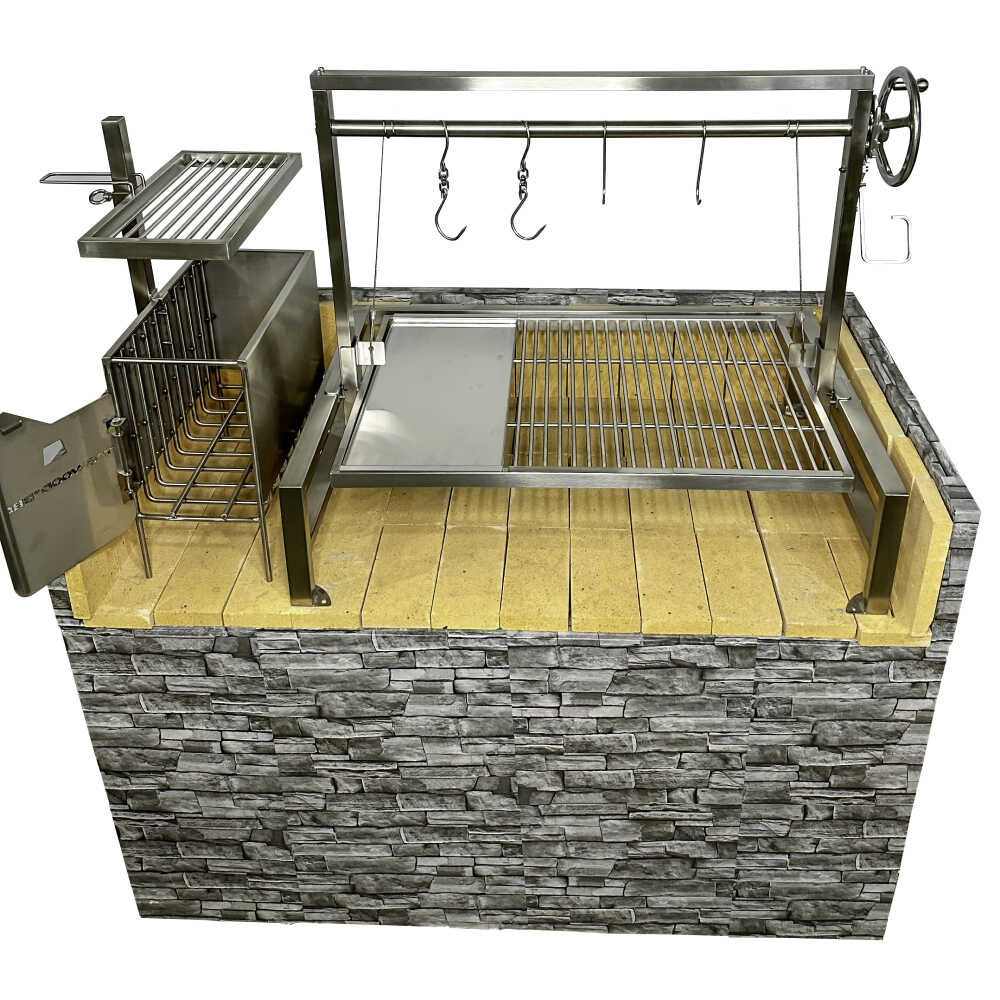 Tagwood BBQ Argentine Santa Maria Wood Fire & Charcoal Grill, 40" [BBQ09SS] - Image 5