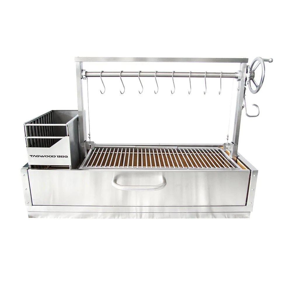 Tagwood BBQ Santa Maria Argentine Wood Fire & Charcoal Gaucho Grill Built in | BBQ05SS-- - Image 9