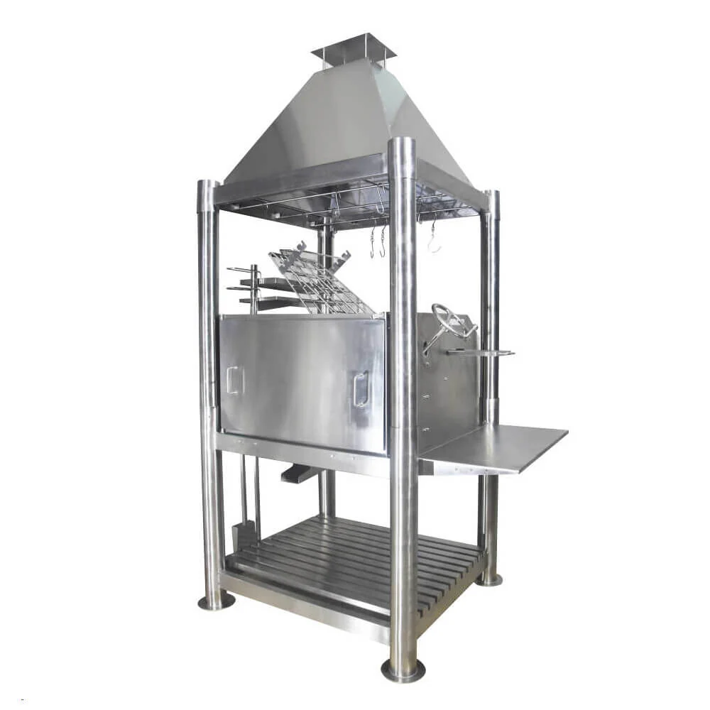 Tagwood BBQ (THE BEAST) Argentine Santa Maria Stainless Steel Wood Fire & Charcoal Gaucho Grill, 61" [BBQ02SS] - Image 9