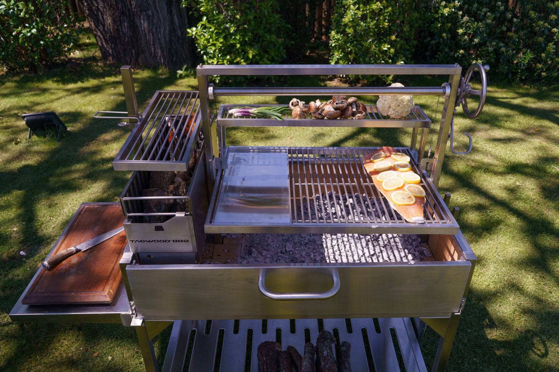 Tagwood BBQ XL Argentine Santa Maria Wood Fire & Charcoal Gaucho Grill | BBQ23SS - - Image 9