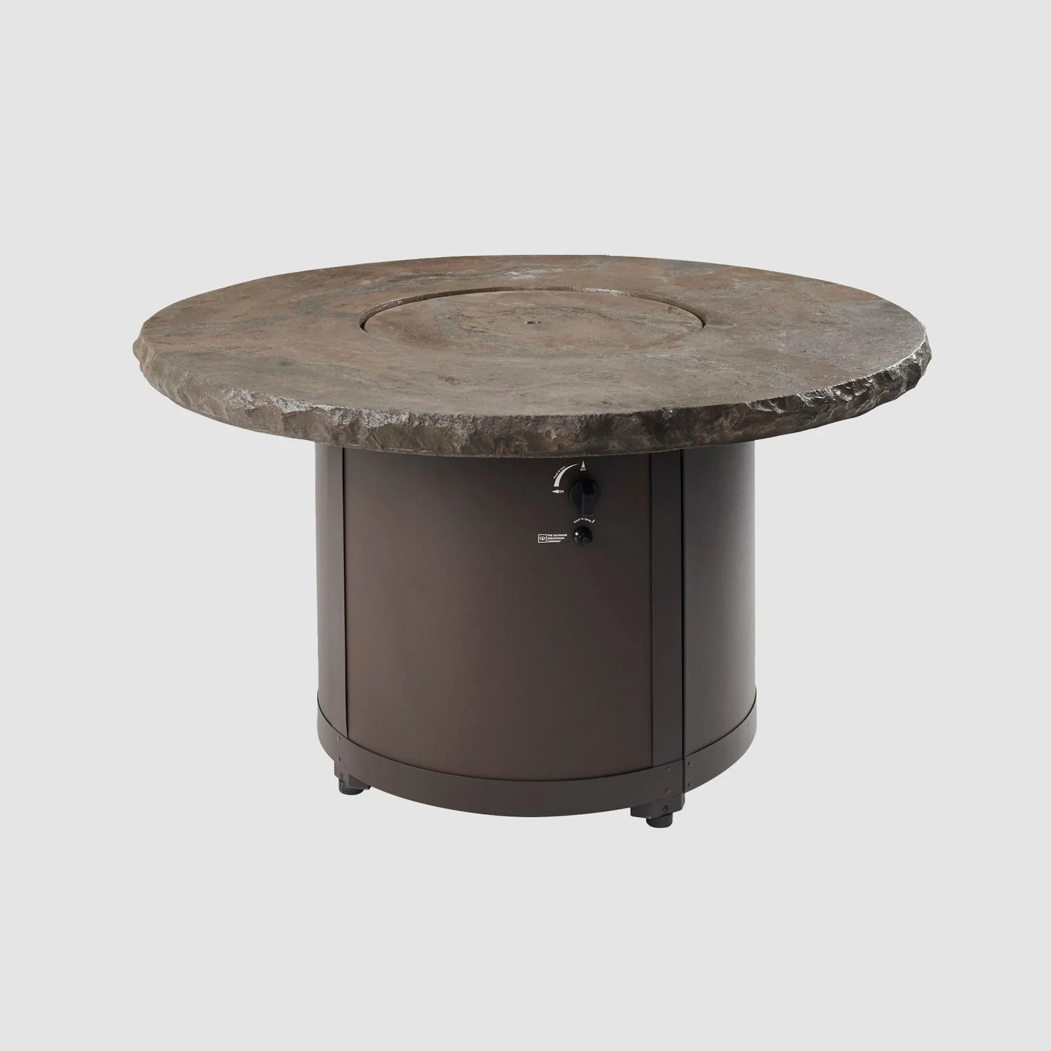 The Outdoor Greatroom Beacon 48" Round Gas Fire Pit Table - BC-20-MNB - Image 13