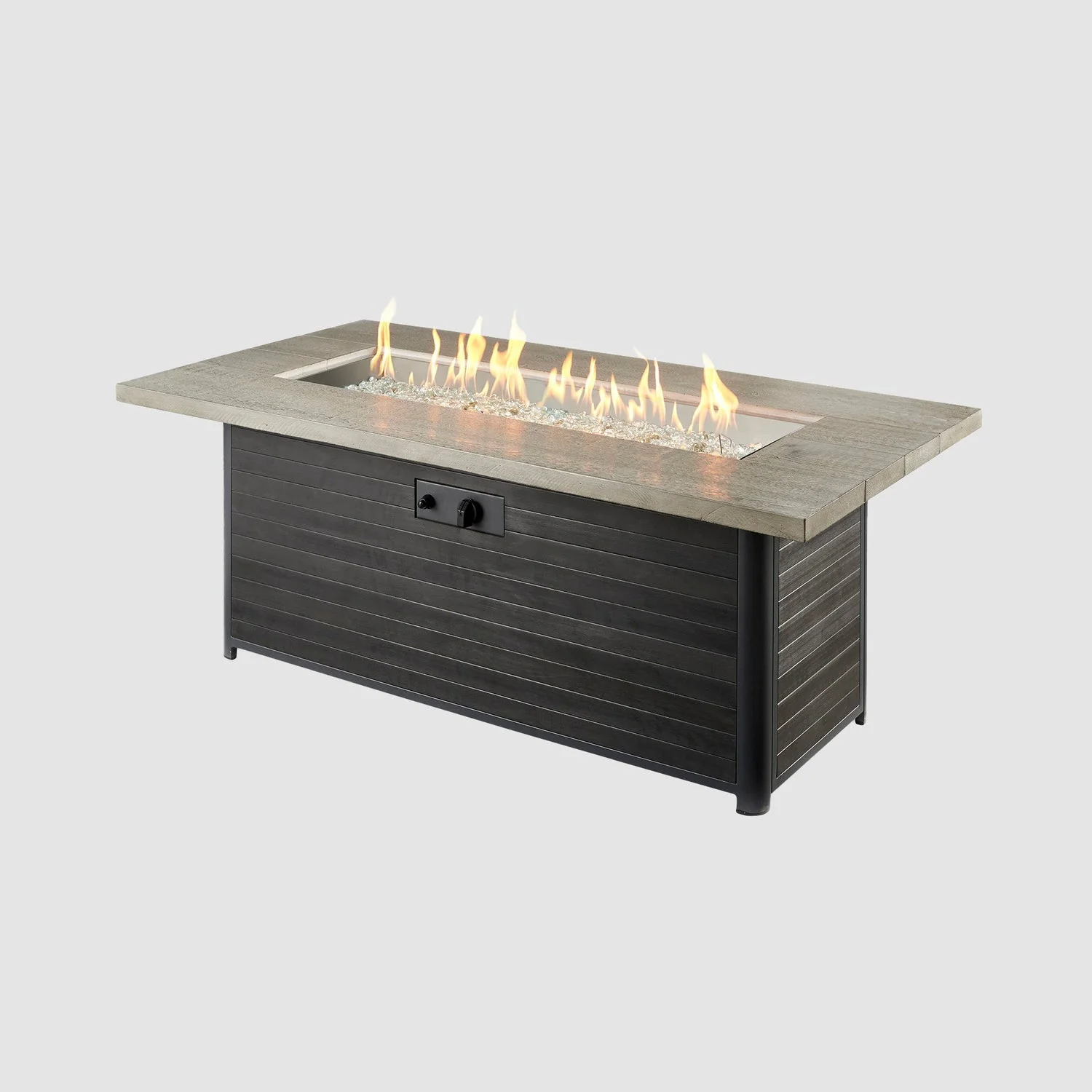 The Outdoor Greatroom Cedar 61" Ridge Linear Gas Fire Pit Table - CR-1242-K - Image 6
