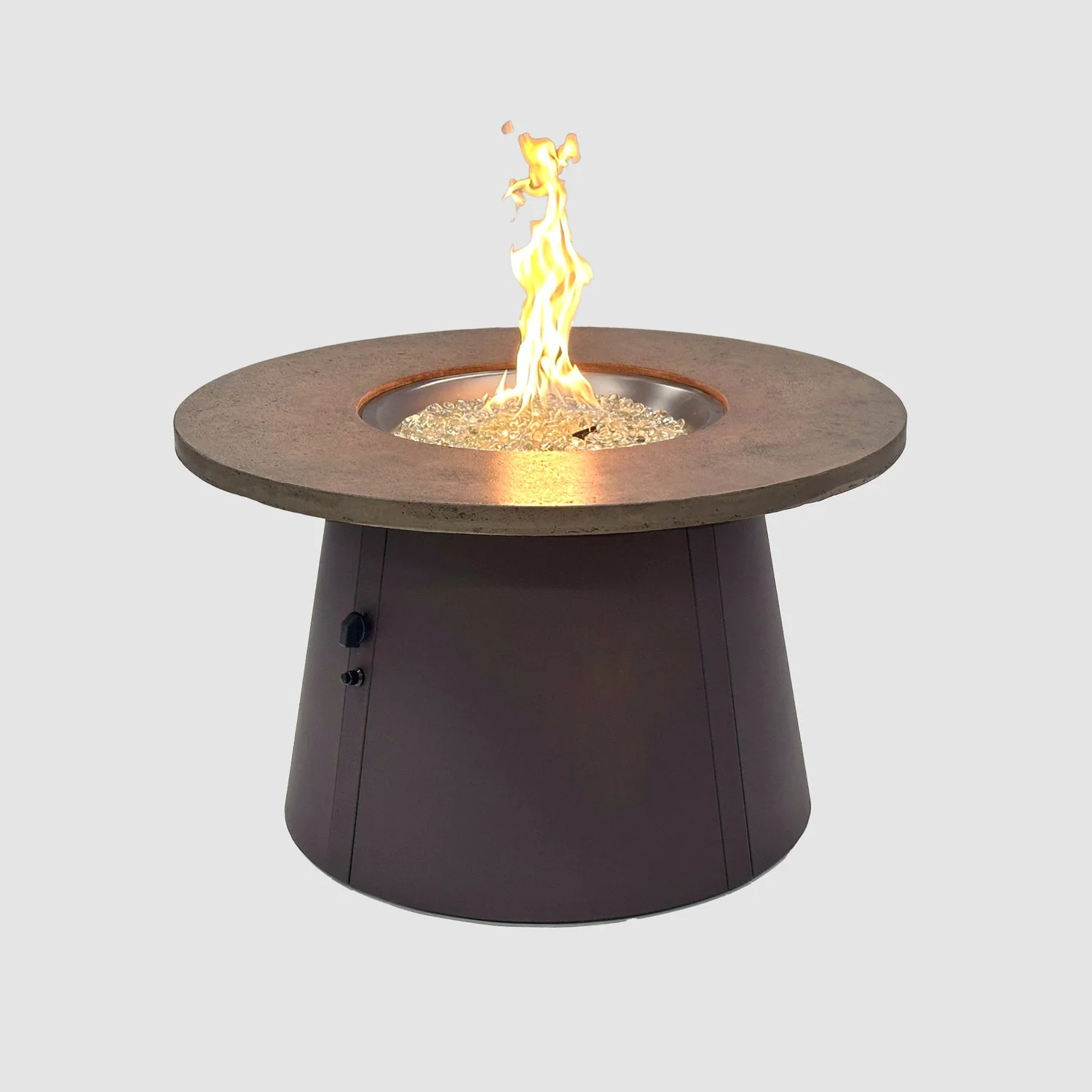 The Outdoor Greatroom Cirvalo 48" Round Gas Fire Pit Table - CIR-48-FSBR-K