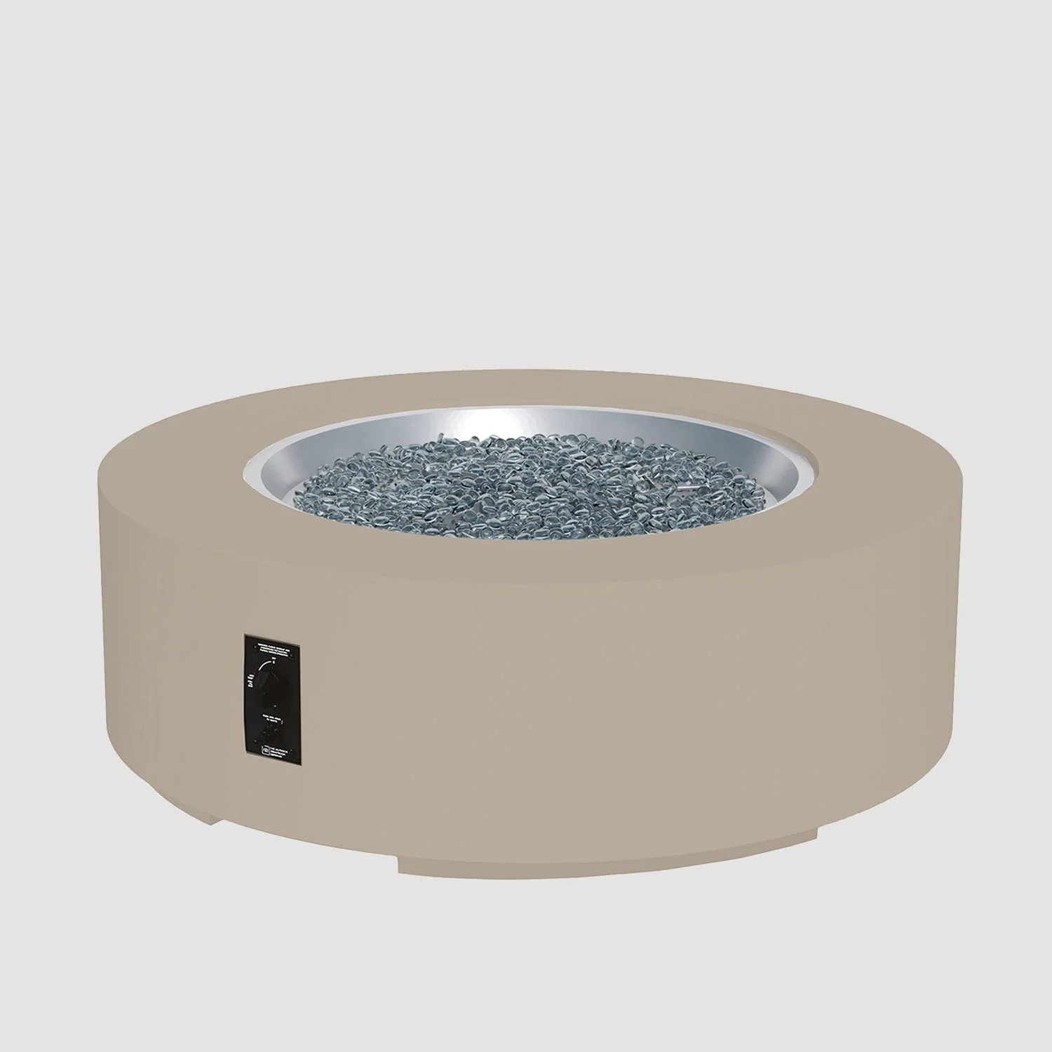 The Outdoor Greatroom Cove 36" Concrete Round Gas Fire Pit Table - CVC-36NG - Image 20