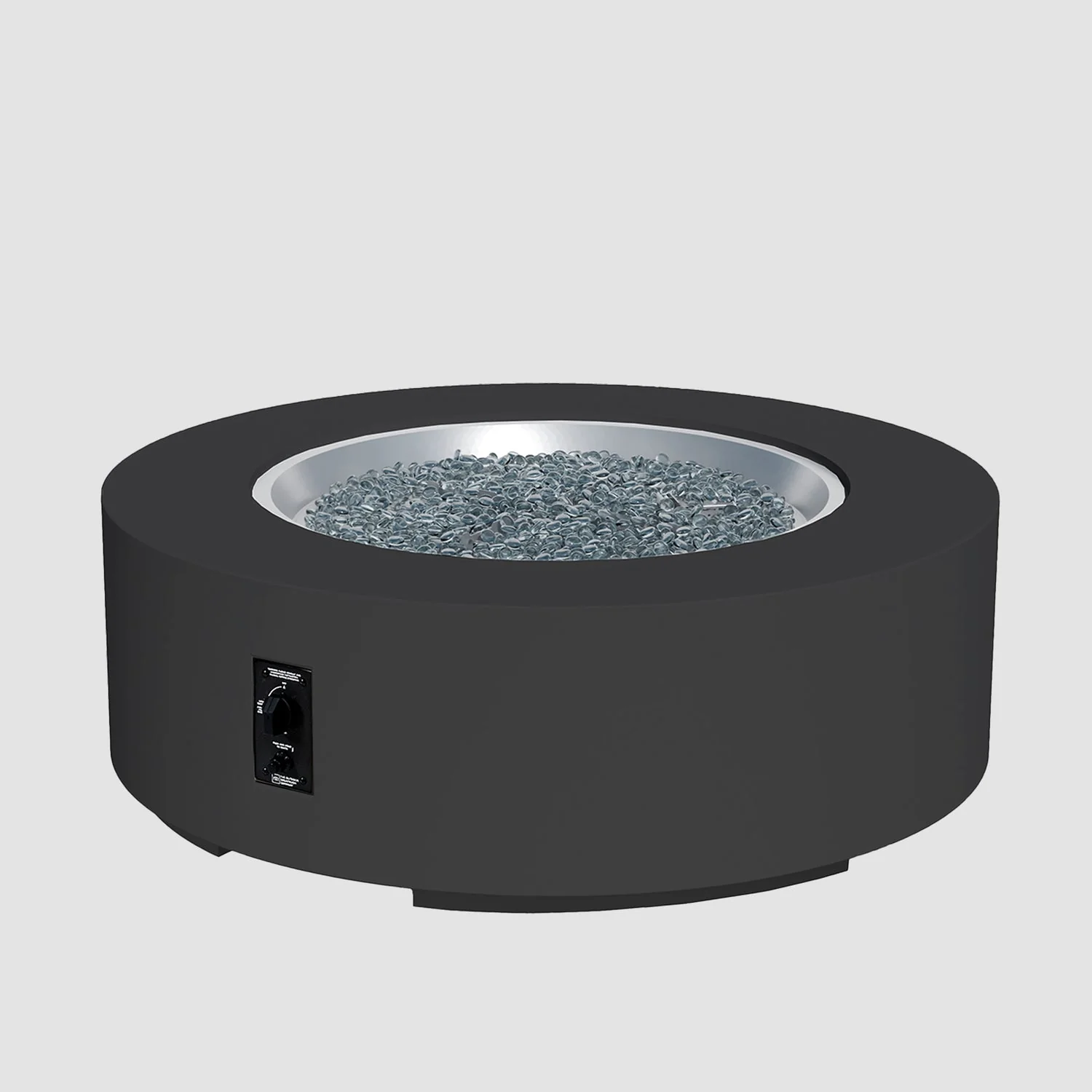 The Outdoor Greatroom Cove 36" Concrete Round Gas Fire Pit Table - CVC-36NG - Image 21