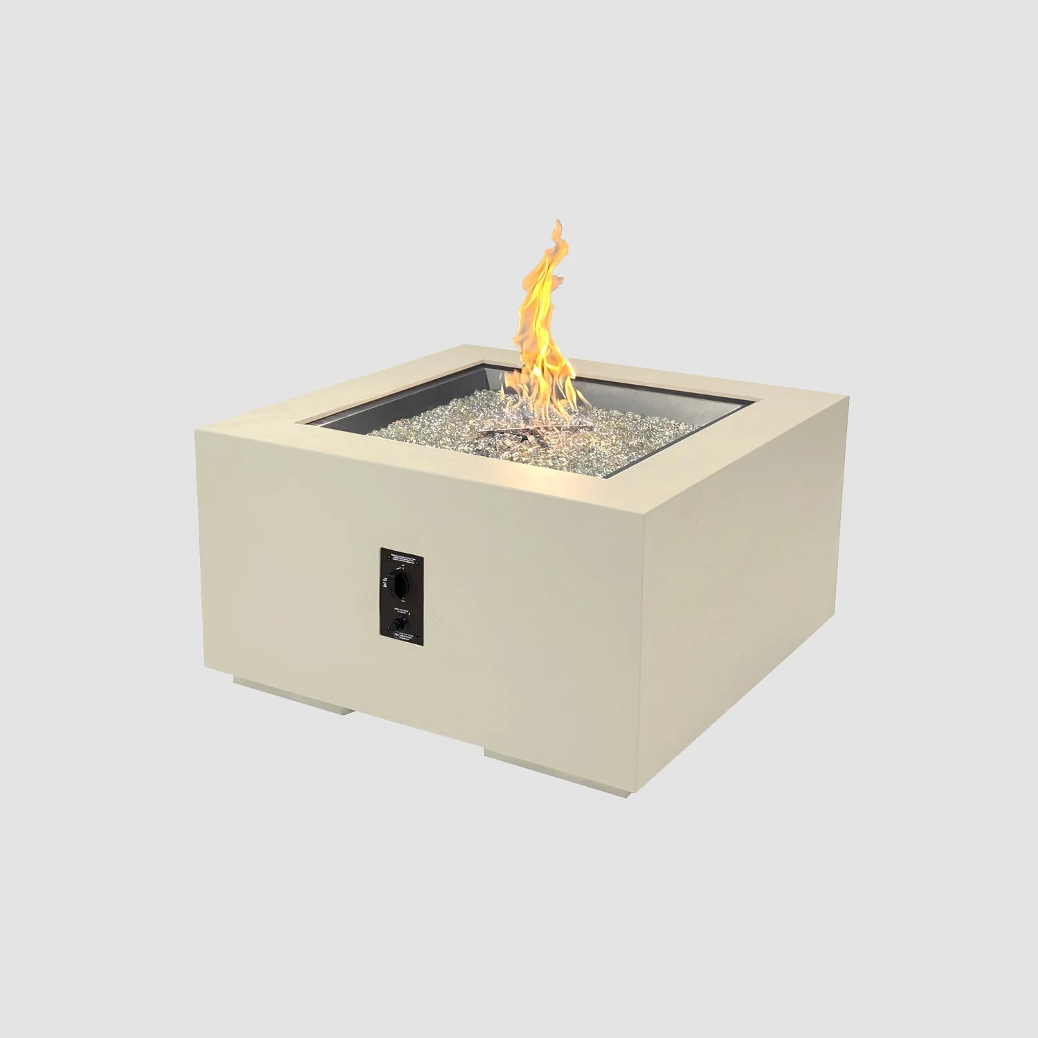 The Outdoor Greatroom Cove 36" Concrete Square Gas Fire Pit Table - CVS-36NG - Image 4