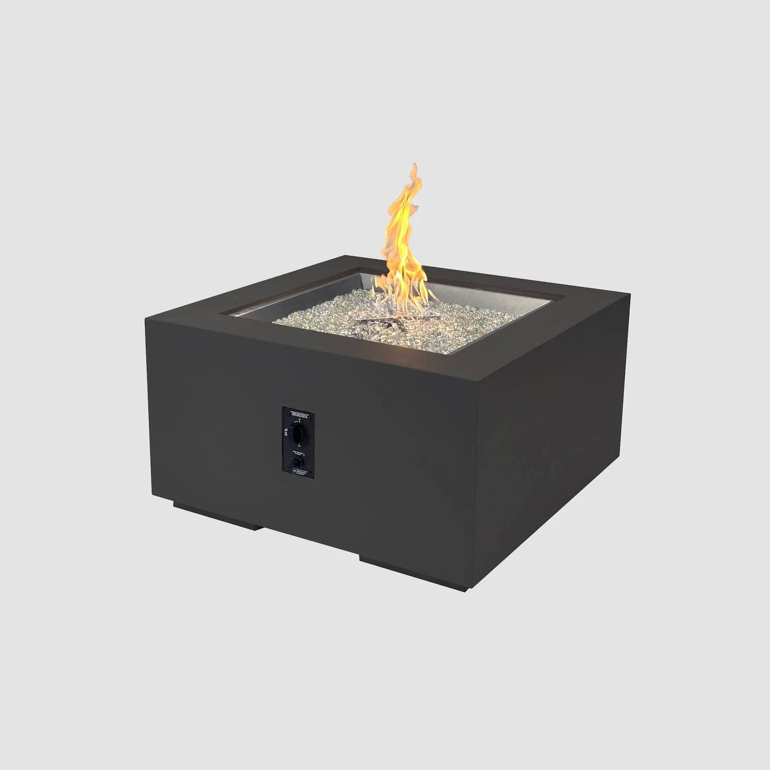 The Outdoor Greatroom Cove 36" Concrete Square Gas Fire Pit Table - CVS-36NG - Image 6