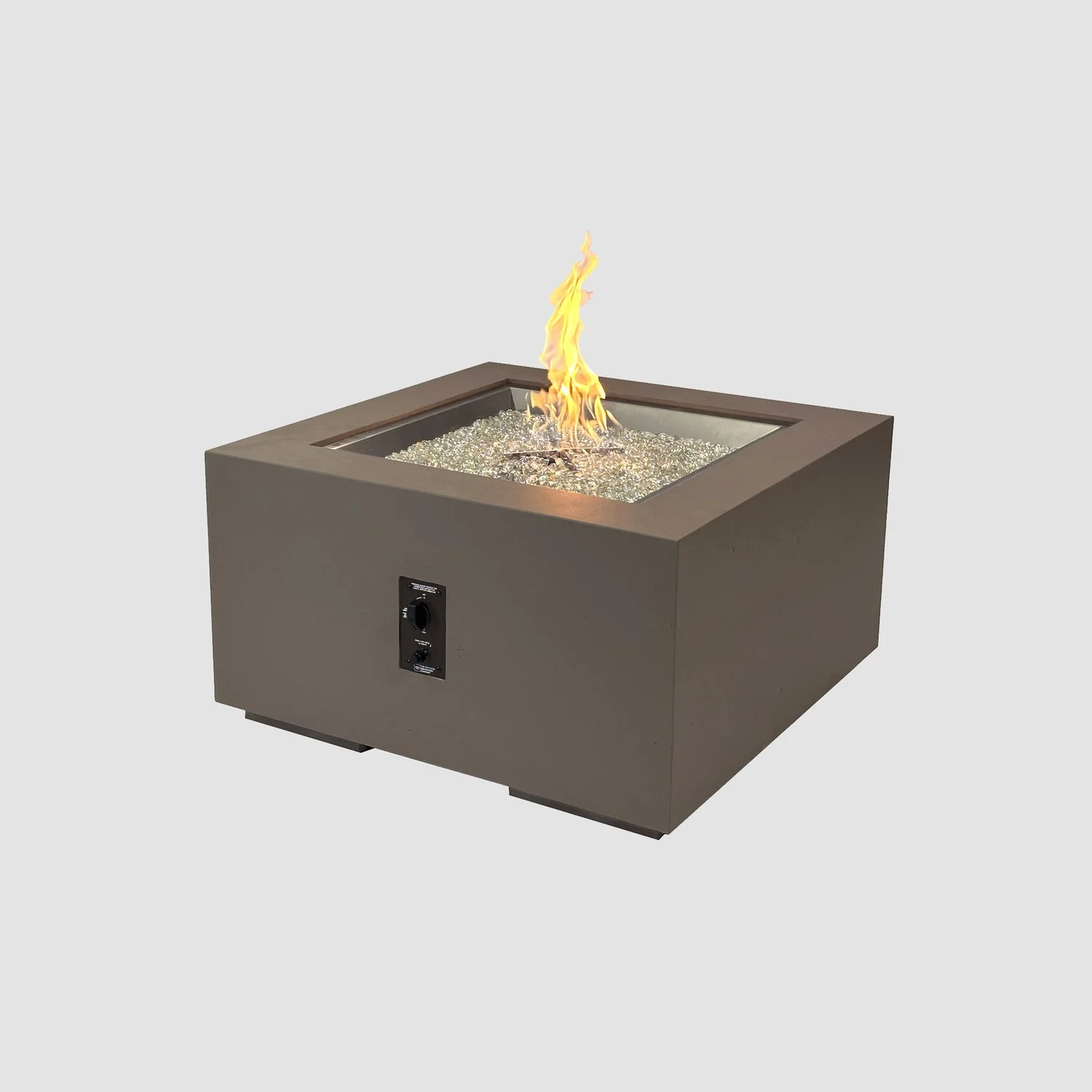 The Outdoor Greatroom Cove 36" Concrete Square Gas Fire Pit Table - CVS-36NG - Image 8