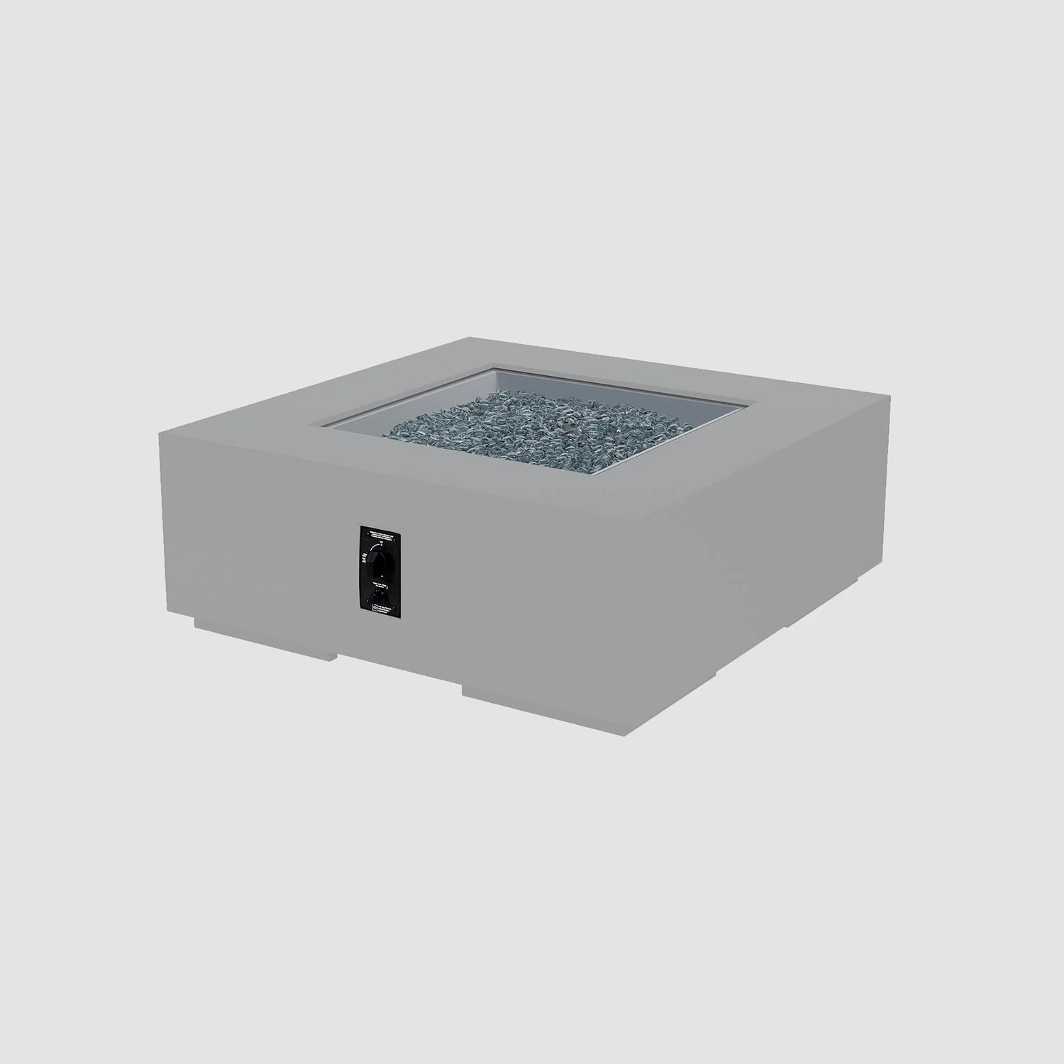 The Outdoor Greatroom Cove 42" Concrete Square Gas Fire Pit Table - CVS-42ES - Image 11