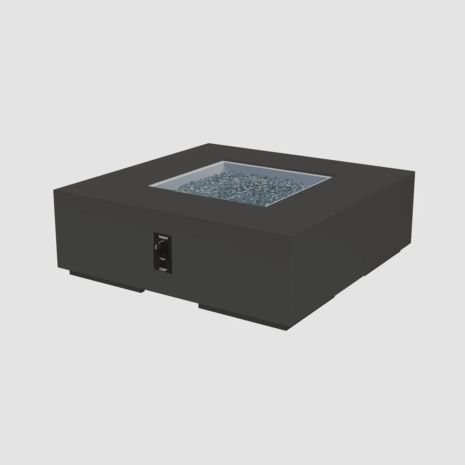The Outdoor Greatroom Cove 42" Concrete Square Gas Fire Pit Table - CVS-42ES - Image 16