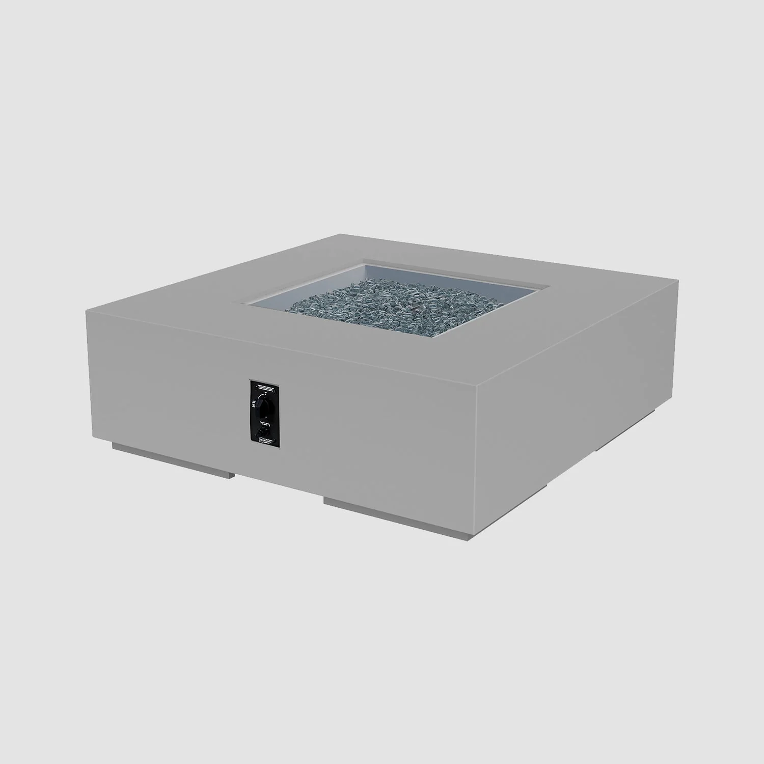 The Outdoor Greatroom Cove 42" Concrete Square Gas Fire Pit Table - CVS-42ES - Image 17