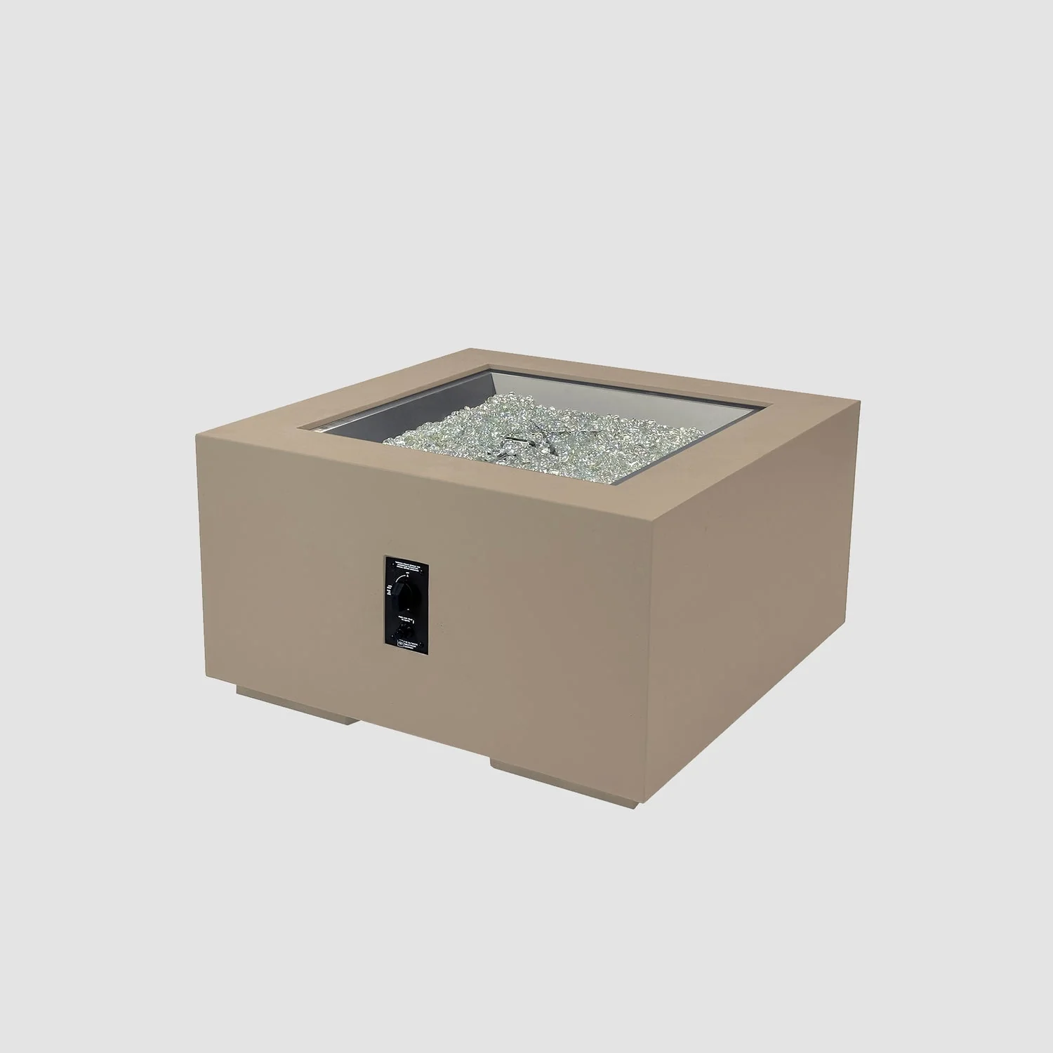 The Outdoor Greatroom Cove 42" Concrete Square Gas Fire Pit Table - CVS-42ES - Image 22