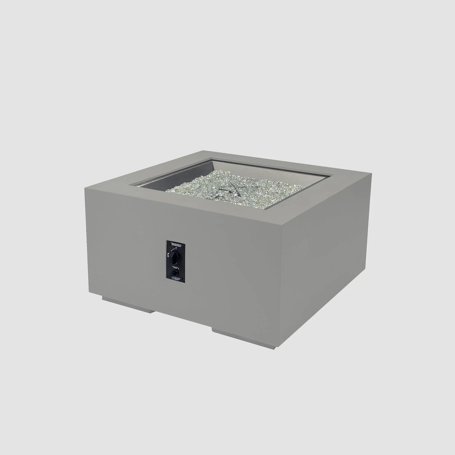 The Outdoor Greatroom Cove 42" Concrete Square Gas Fire Pit Table - CVS-42ES - Image 24