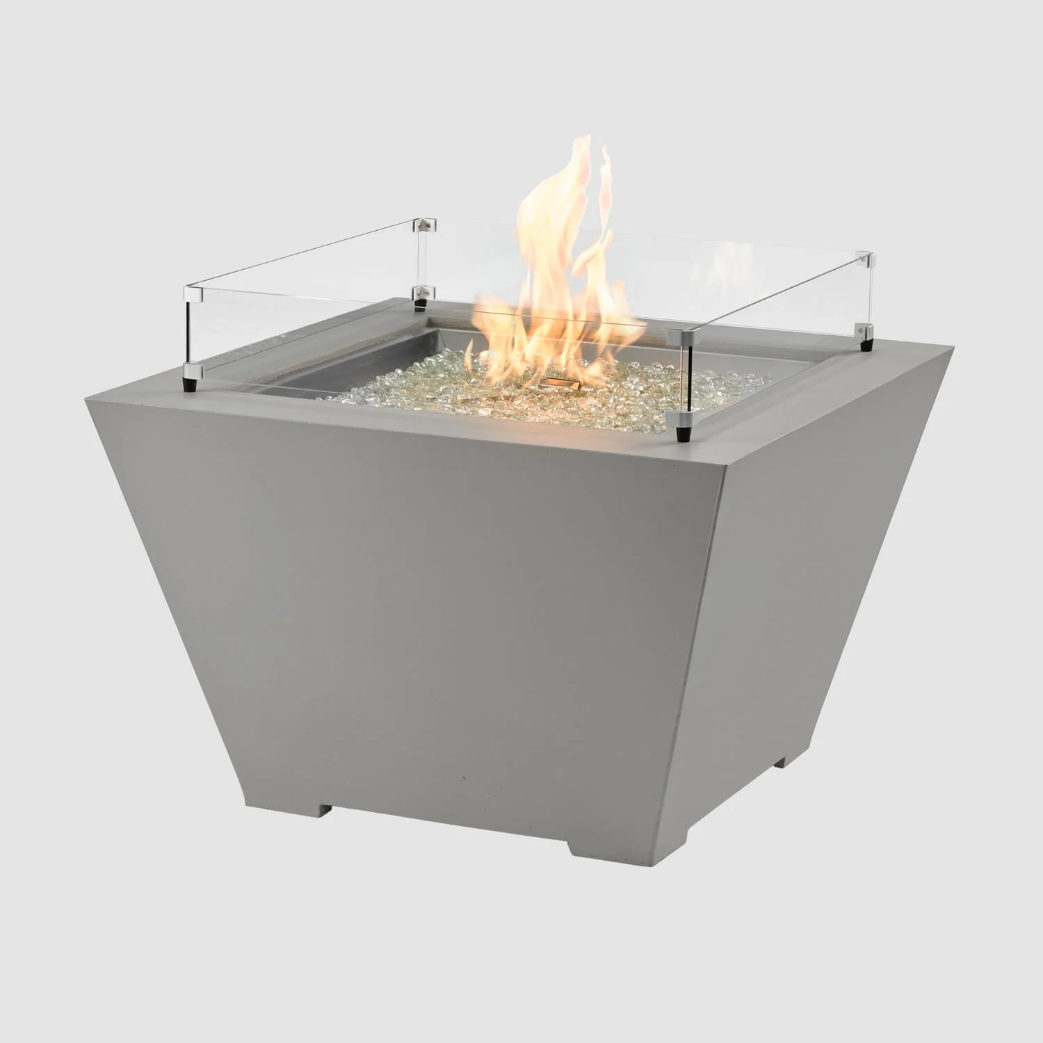 The Outdoor Greatroom Cove 37" Concrete Trapezoid Gas Fire Pit - CV-2424 - Image 6