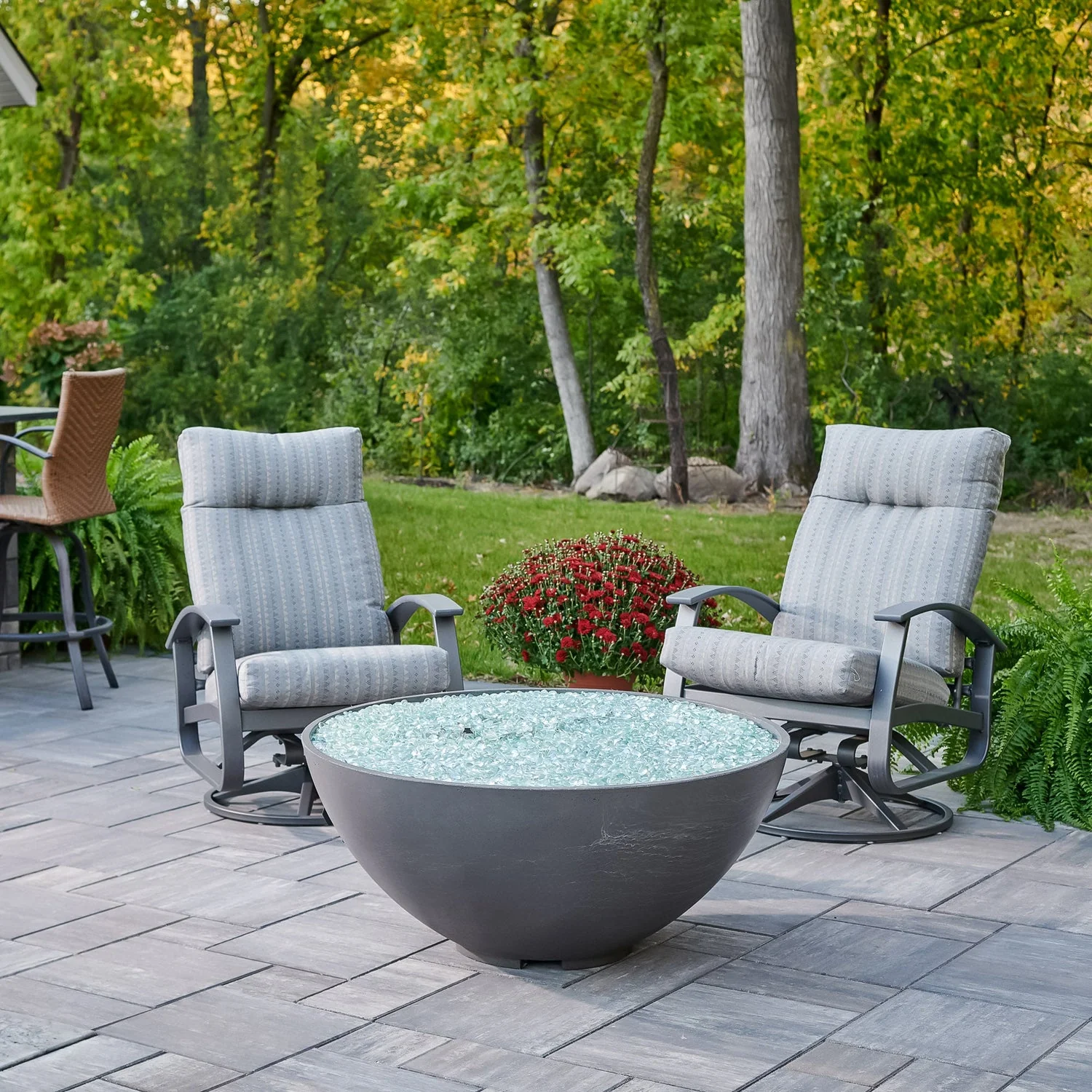 The Outdoor Greatroom Cove 42" Concrete Edge Gas Fire Pit Bowl - CV-30EWHT - Image 6